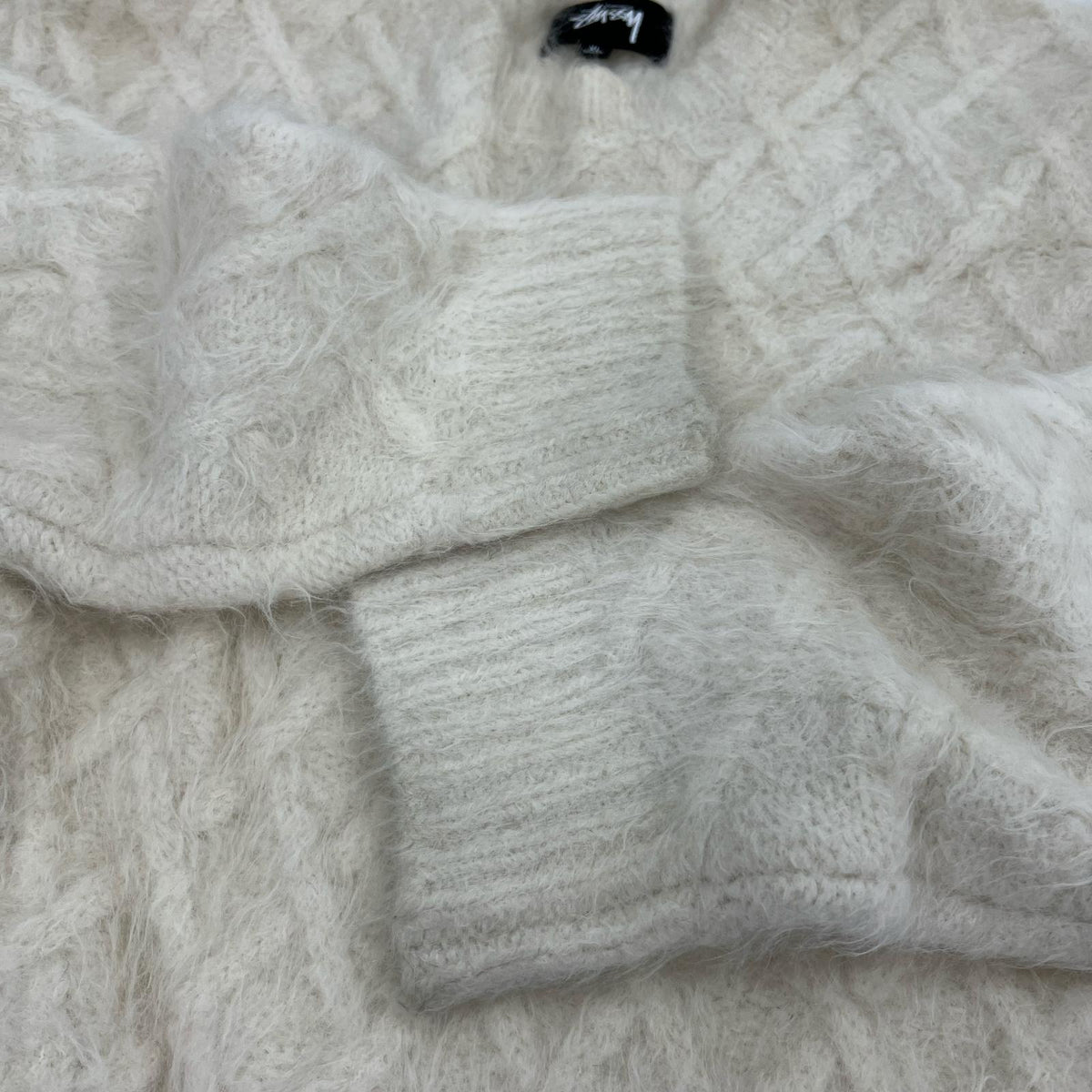 ニット Fuzzy Lattice Crew ニット アイボリー