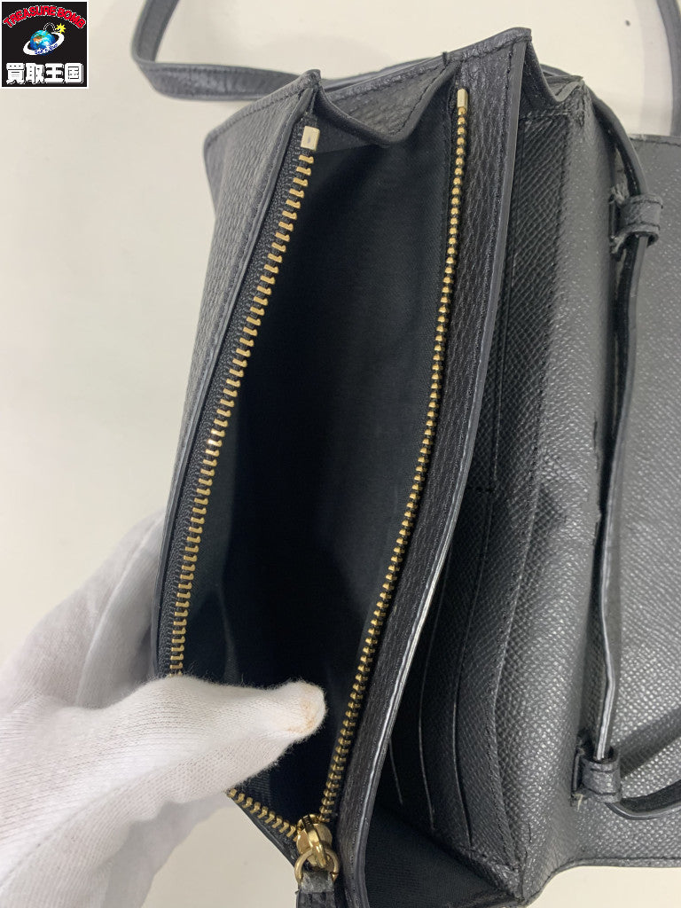 COACH ショルダーウォレット ブラック