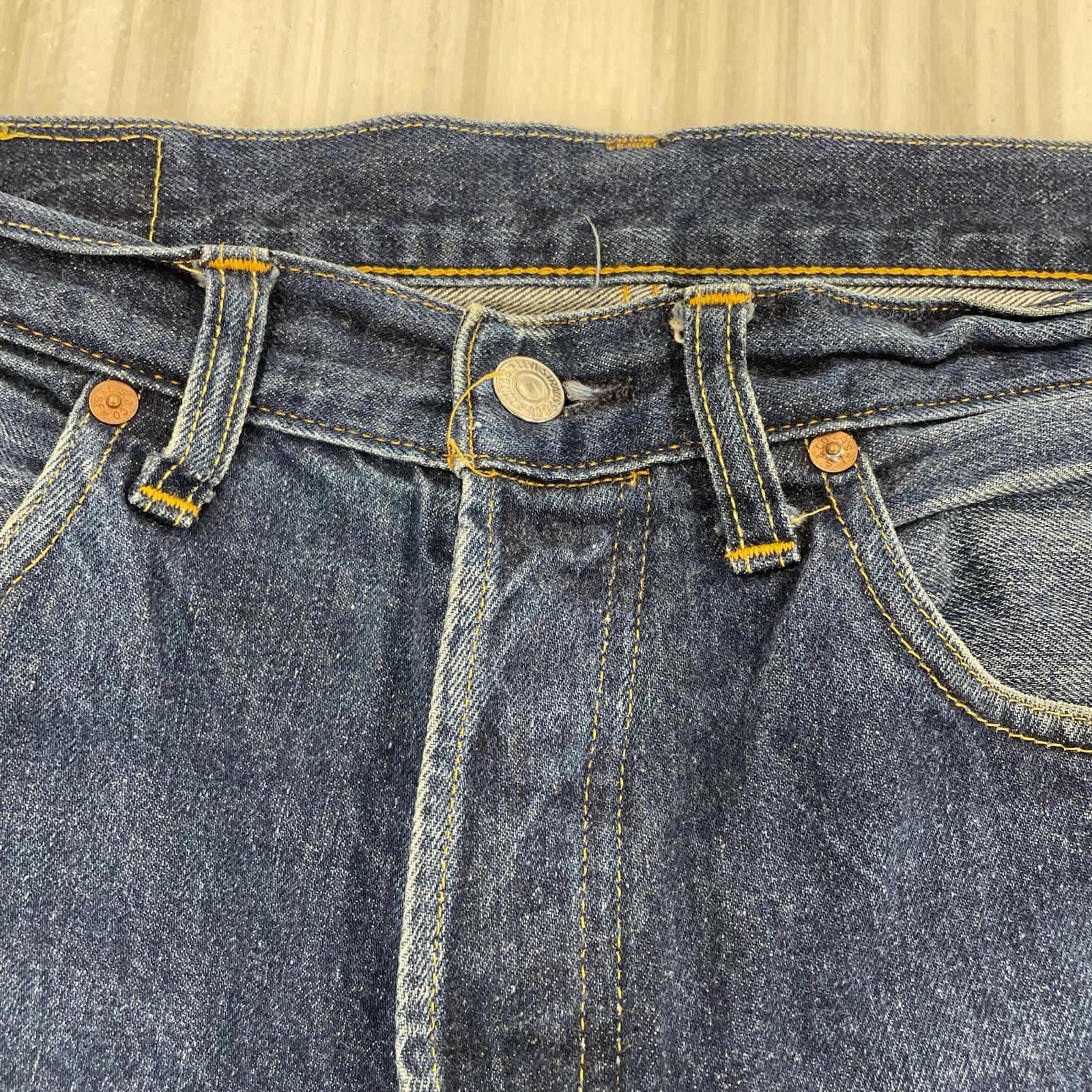 デニムパンツ 復刻 501XX 1955年モデル ビッグE 33 ブルー