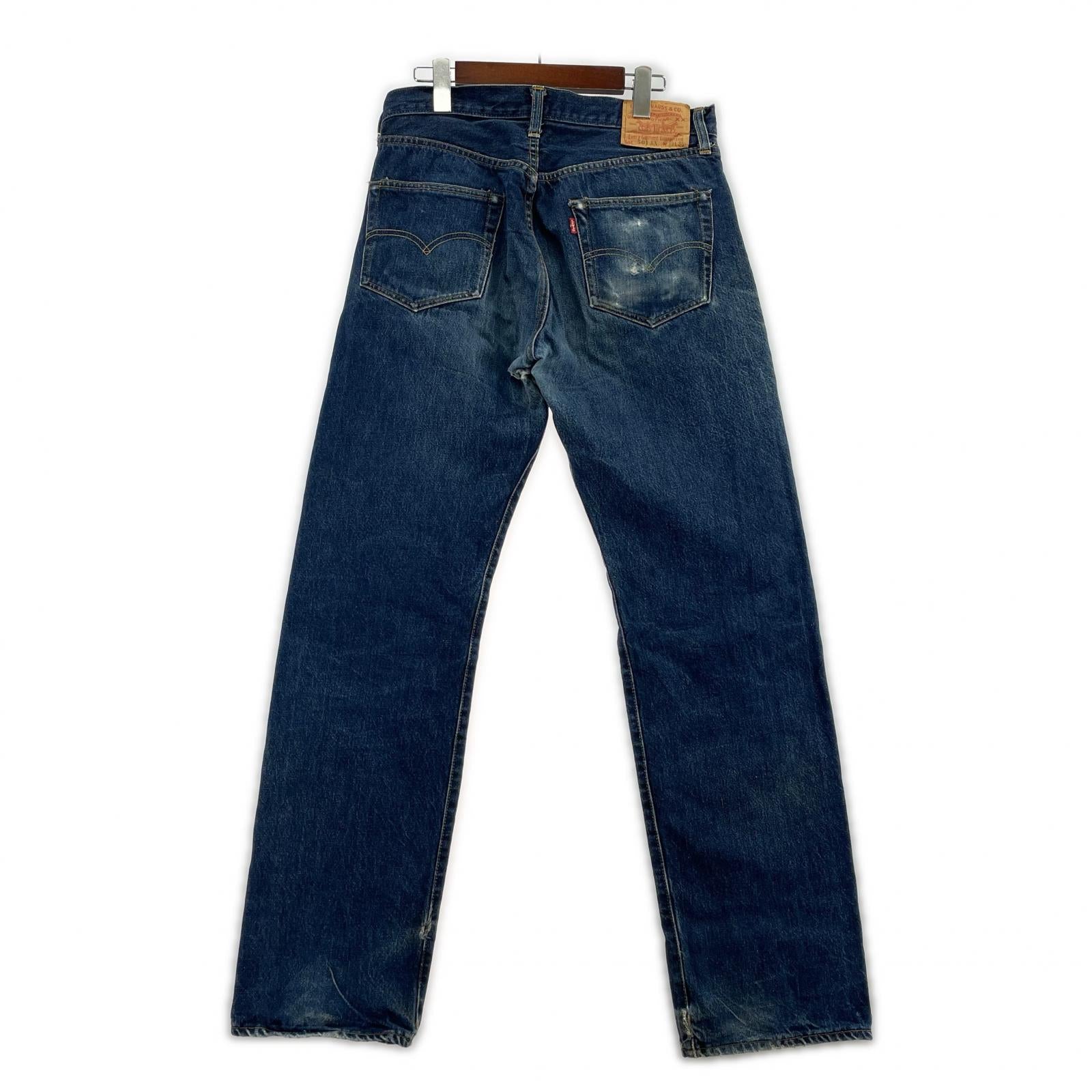 デニムパンツ 復刻 501XX 1955年モデル ビッグE 33 ブルー