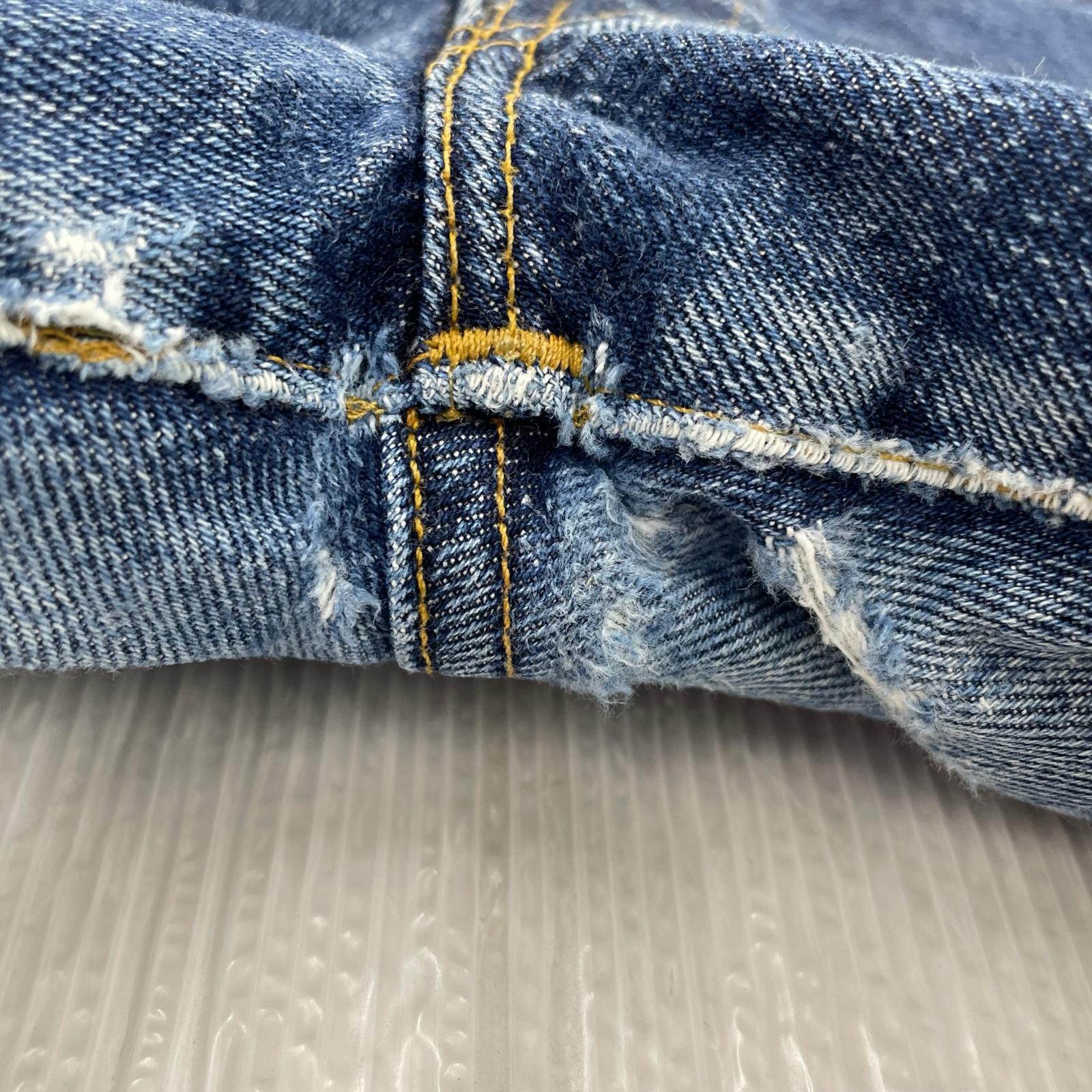 デニムパンツ 復刻 501XX 1955年モデル ビッグE 33 ブルー