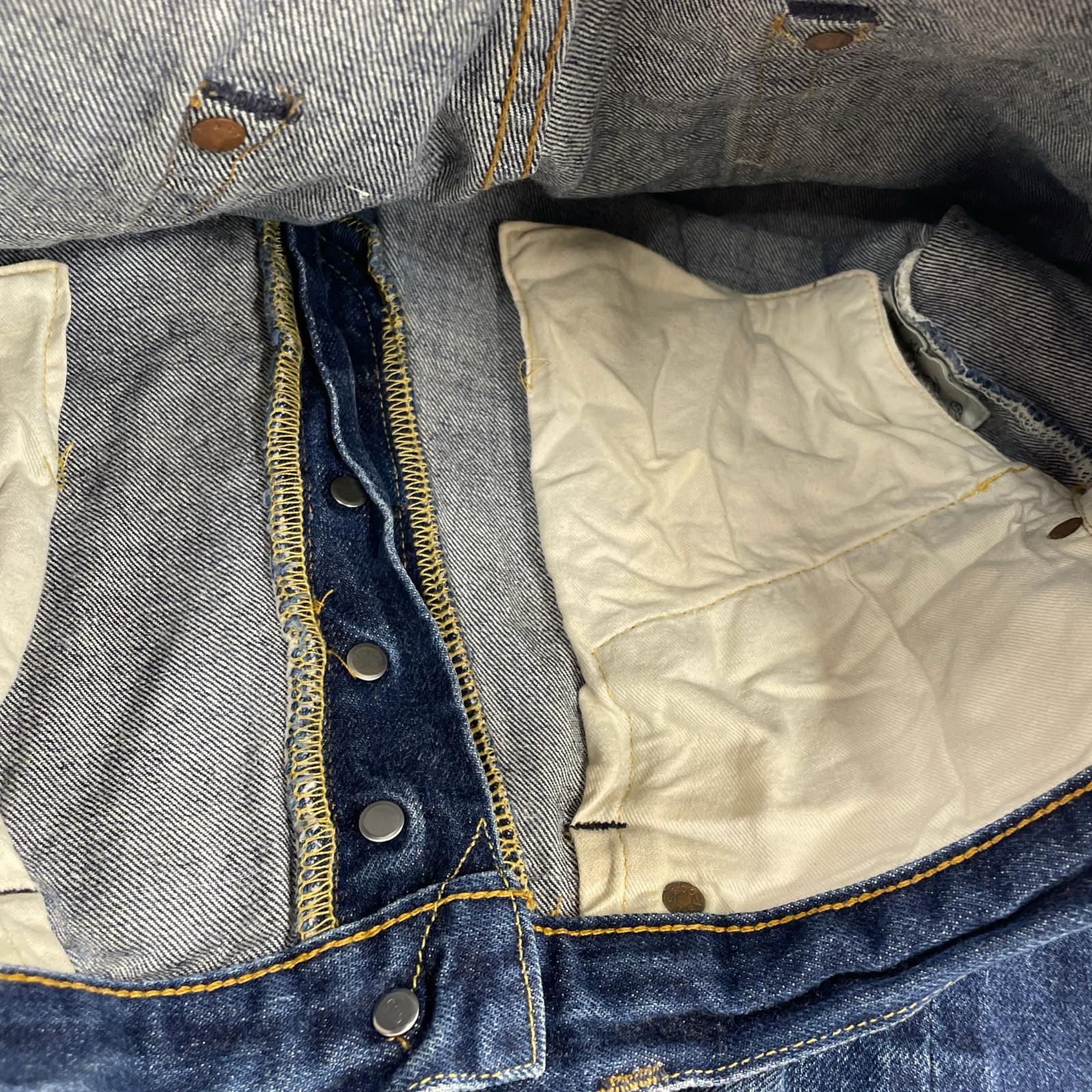 デニムパンツ 復刻 501XX 1955年モデル ビッグE 33 ブルー