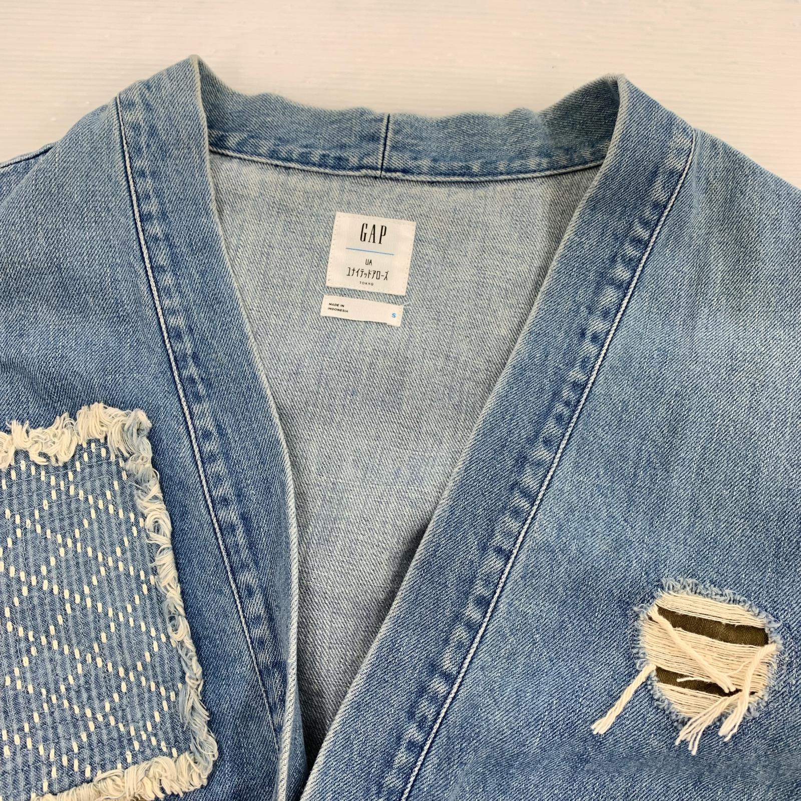 デニムジャケット ×UNITED ARROWS/着物デニム JKT/S S ブルー