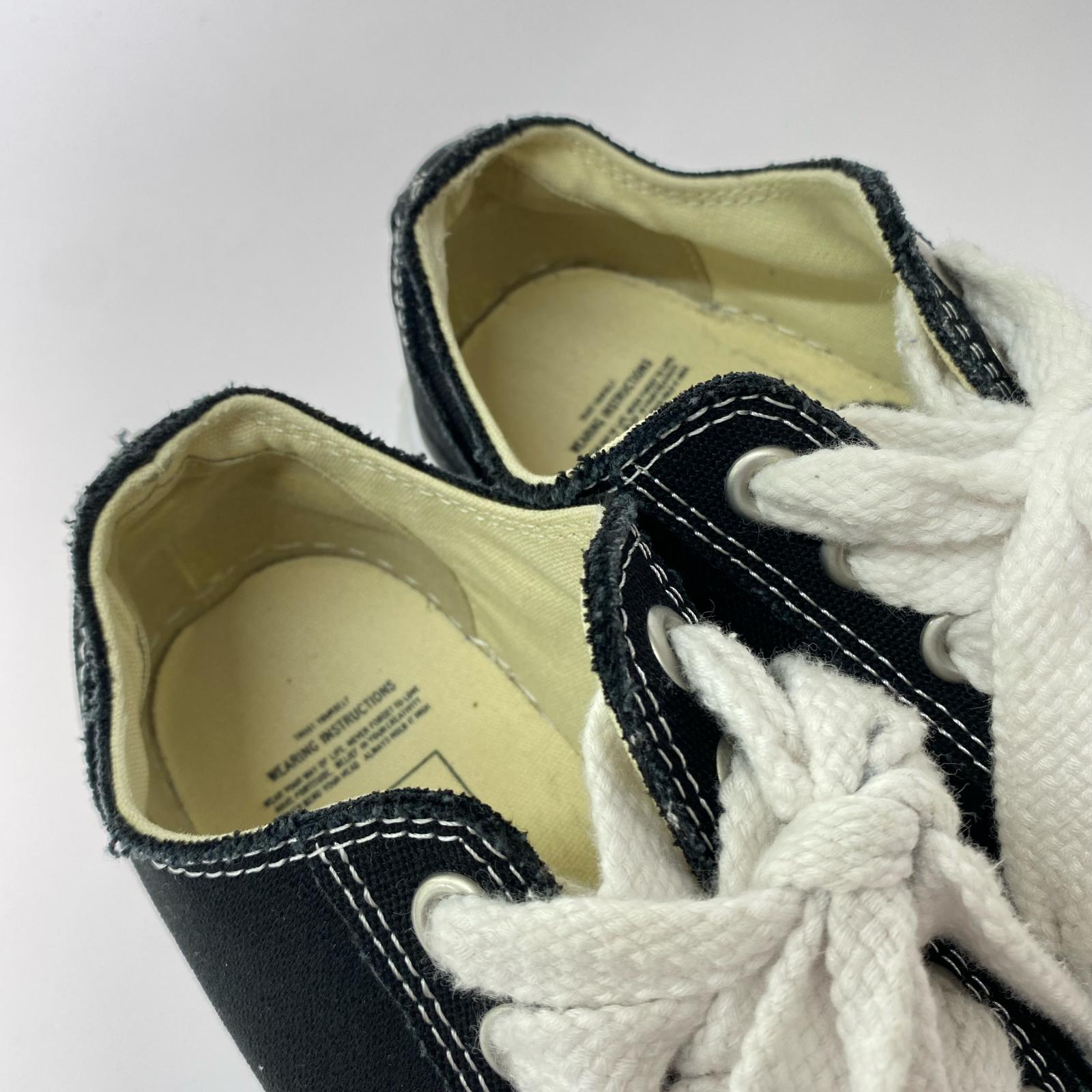 スニーカー PETERSON キャンバスローカットスニーカー BLK ブラック