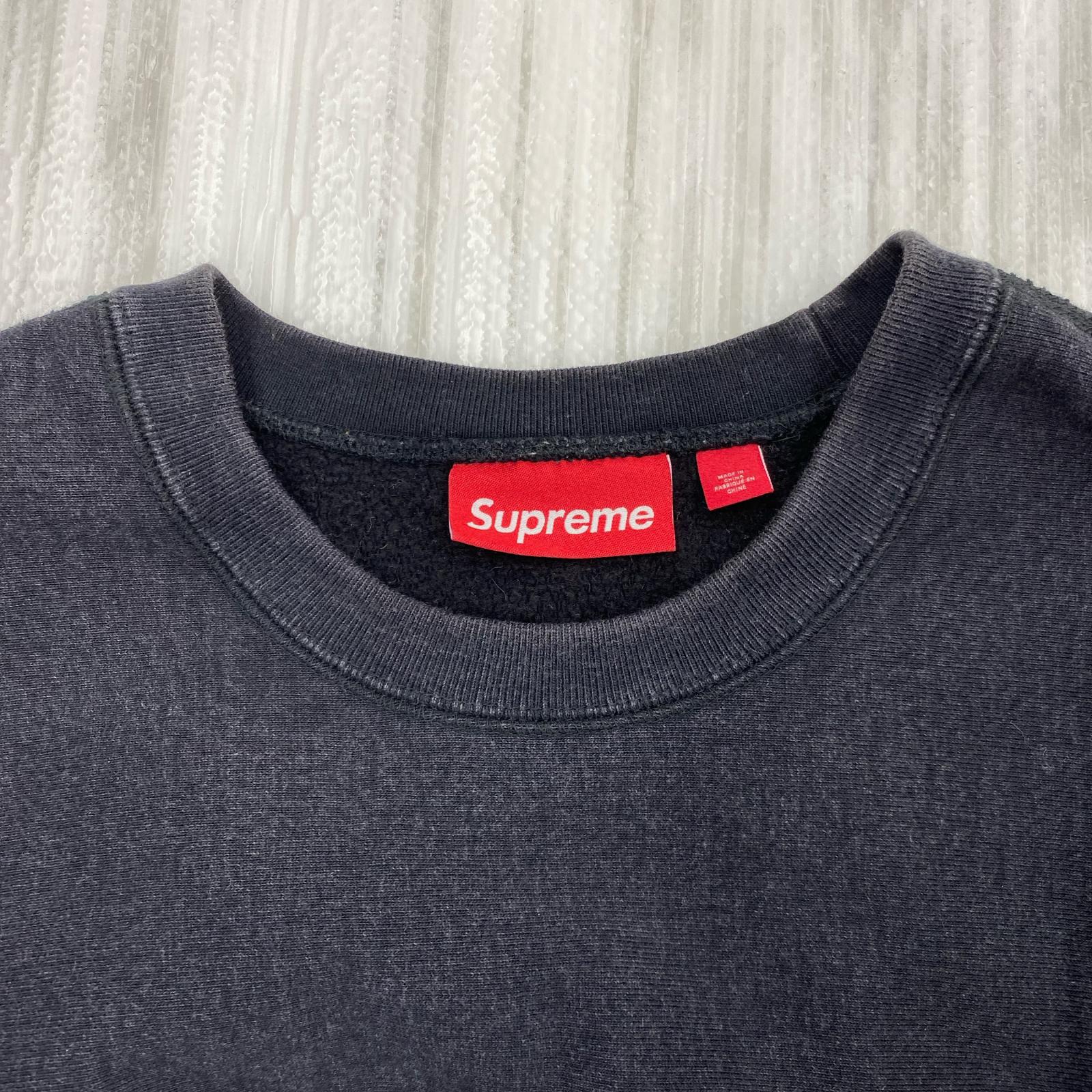 スウェット 25SS Washed Box Logo Crewneck BLK L ブラック