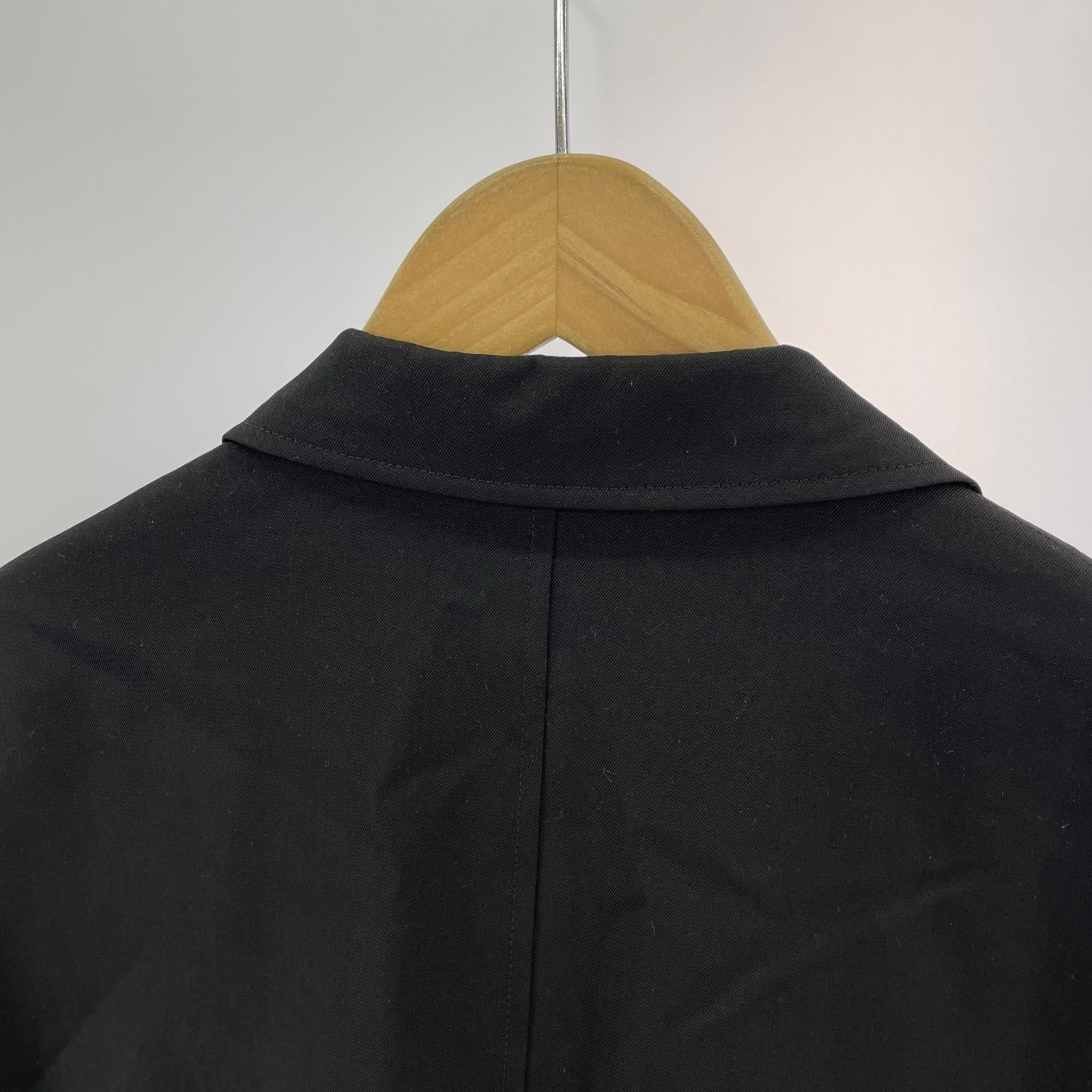 テーラードジャケット selvage wool jacket ブラック