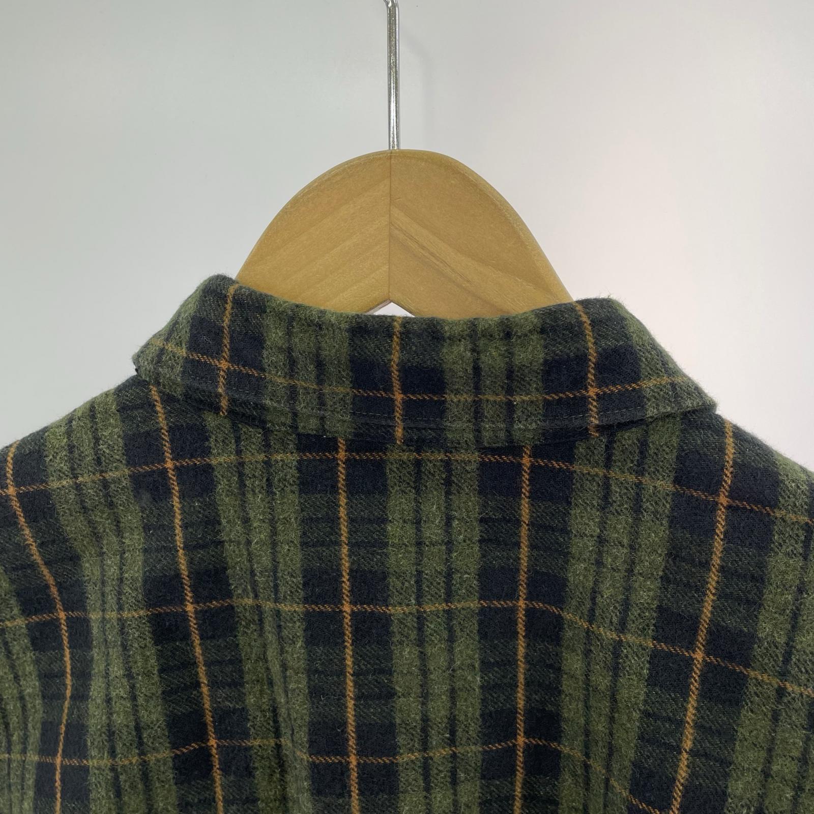 長袖シャツ Cotton Flannel Shirt 2 グリーン