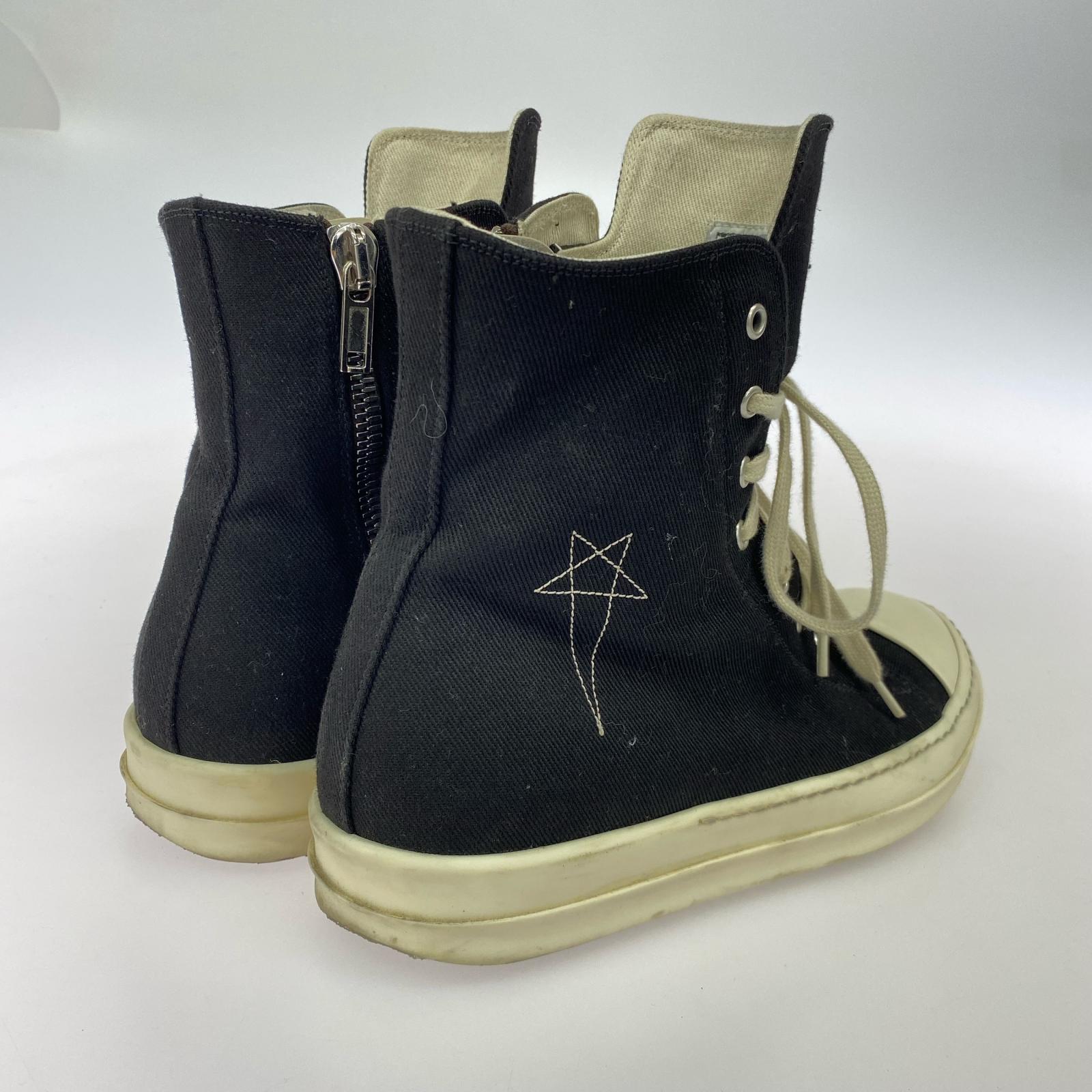スニーカー DRKSHDW Ramons Canvas Hi 43 43 ブラック