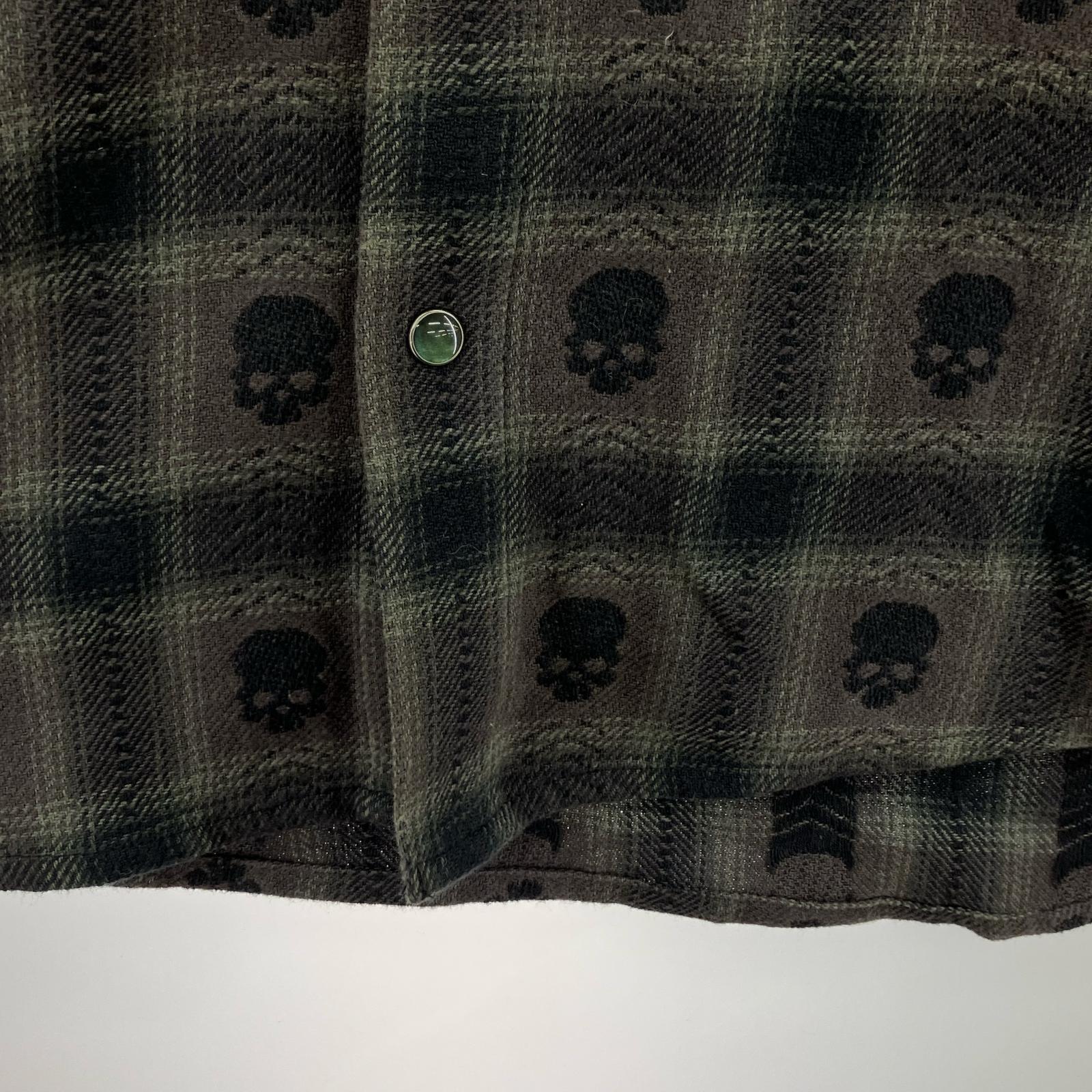 長袖シャツ Supreme×Number nine Hooded Flannel Shirt M 黒 M ブラック