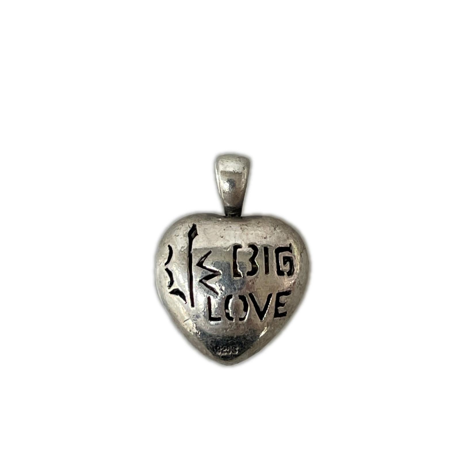 ネックレス 925S BIG LOVE ハートジュエリートップ シルバー