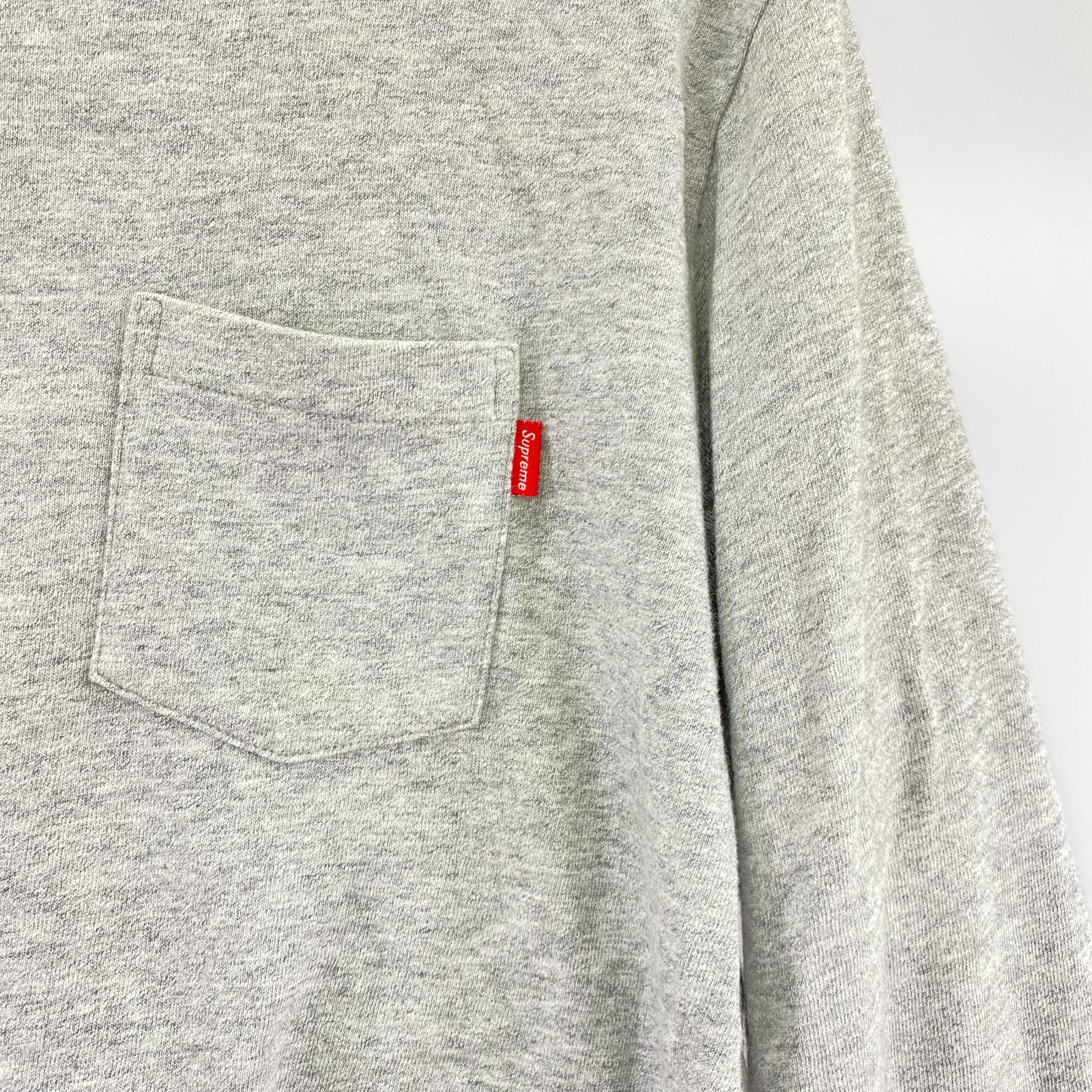 長袖シャツ ポケットT M グレー