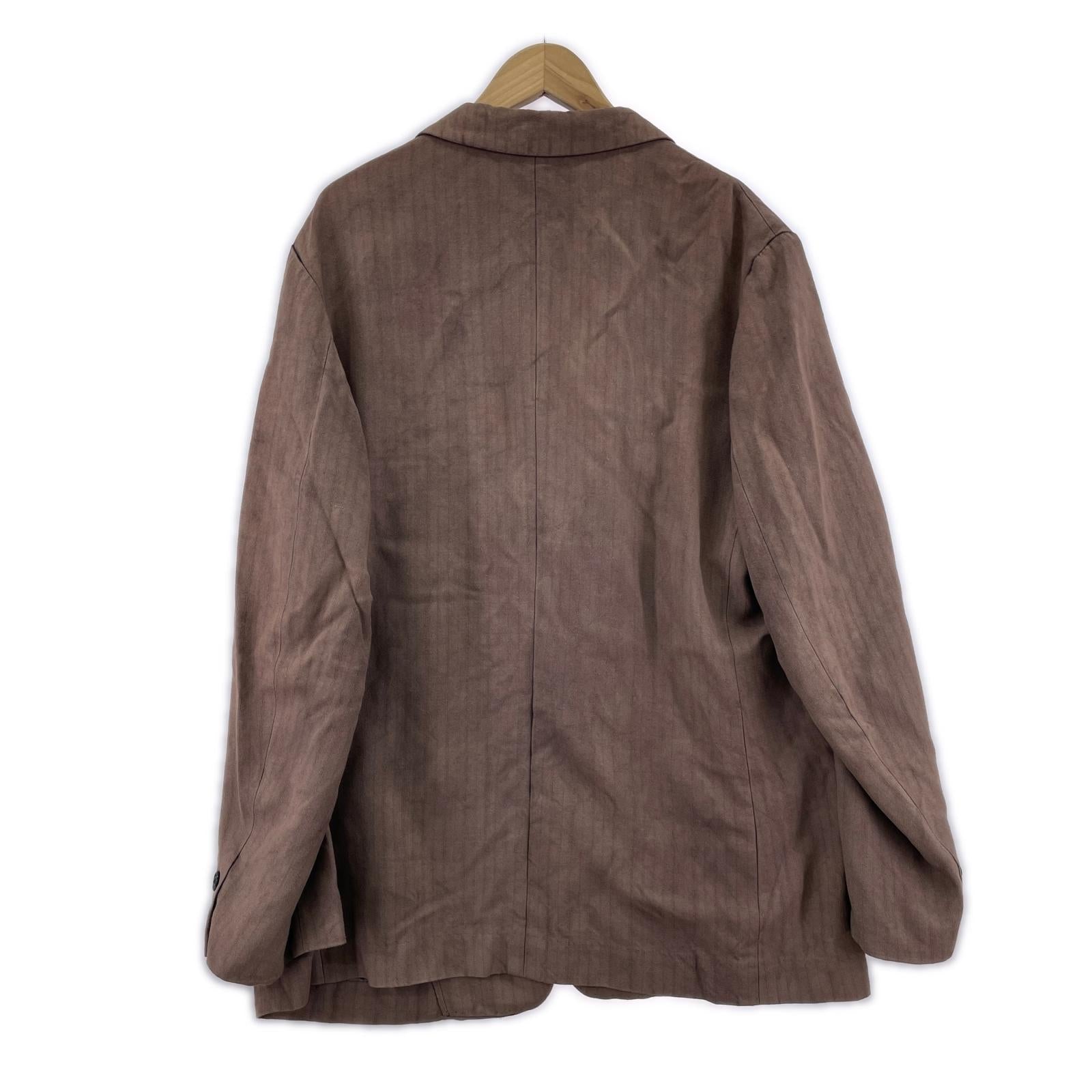 テーラードジャケット 00s for men 3B ストライプ (2) 2 ブラウン