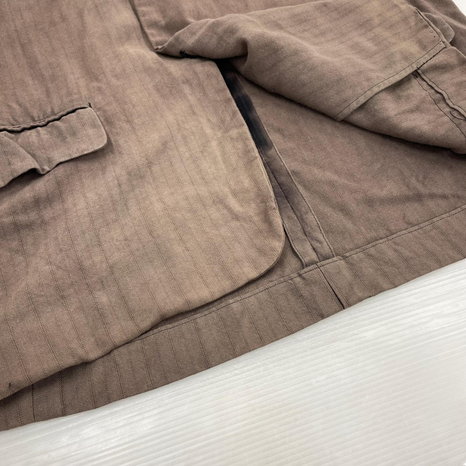 テーラードジャケット 00s for men 3B ストライプ (2) 2 ブラウン