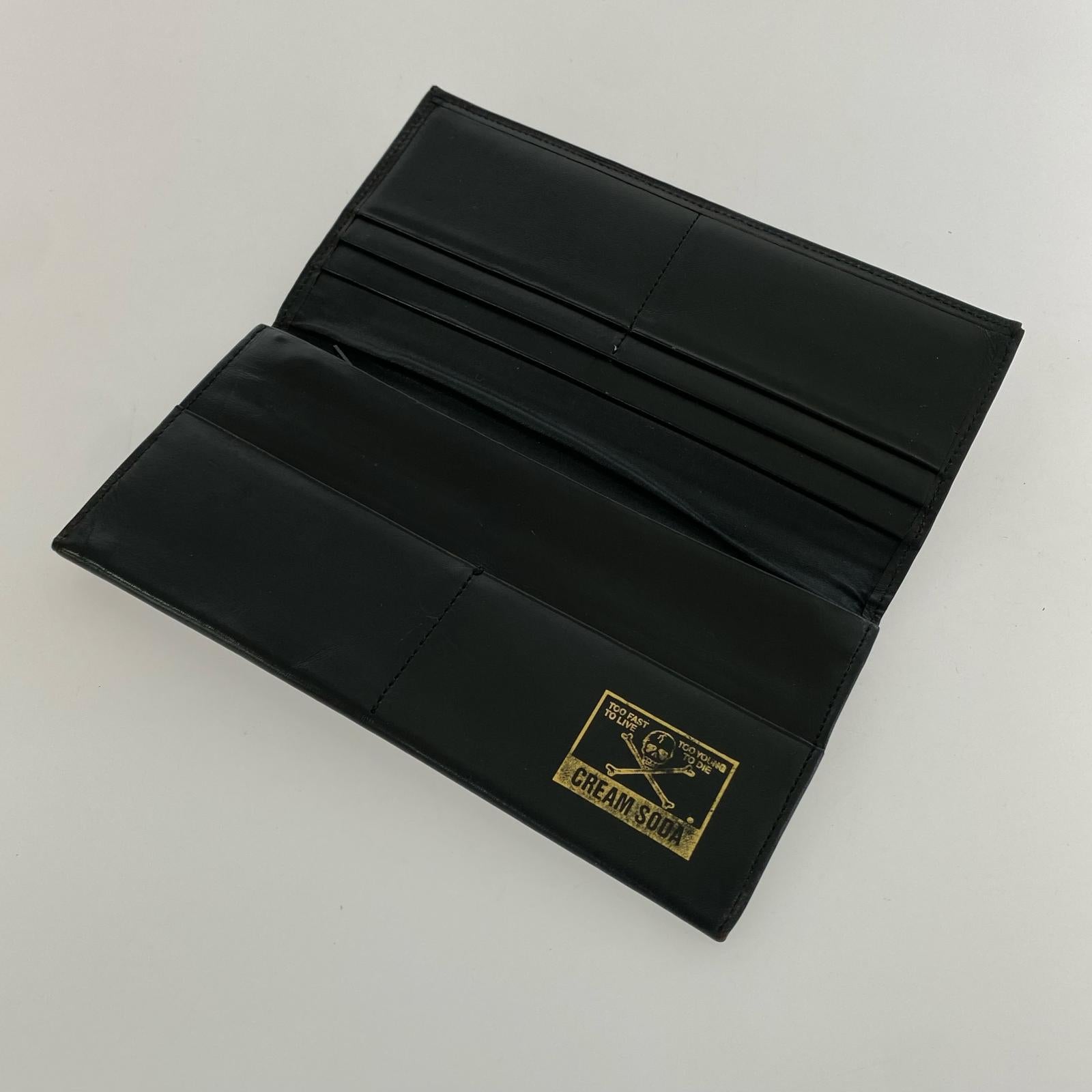 長財布 レザー二つ折り長財布 黒 ブラック