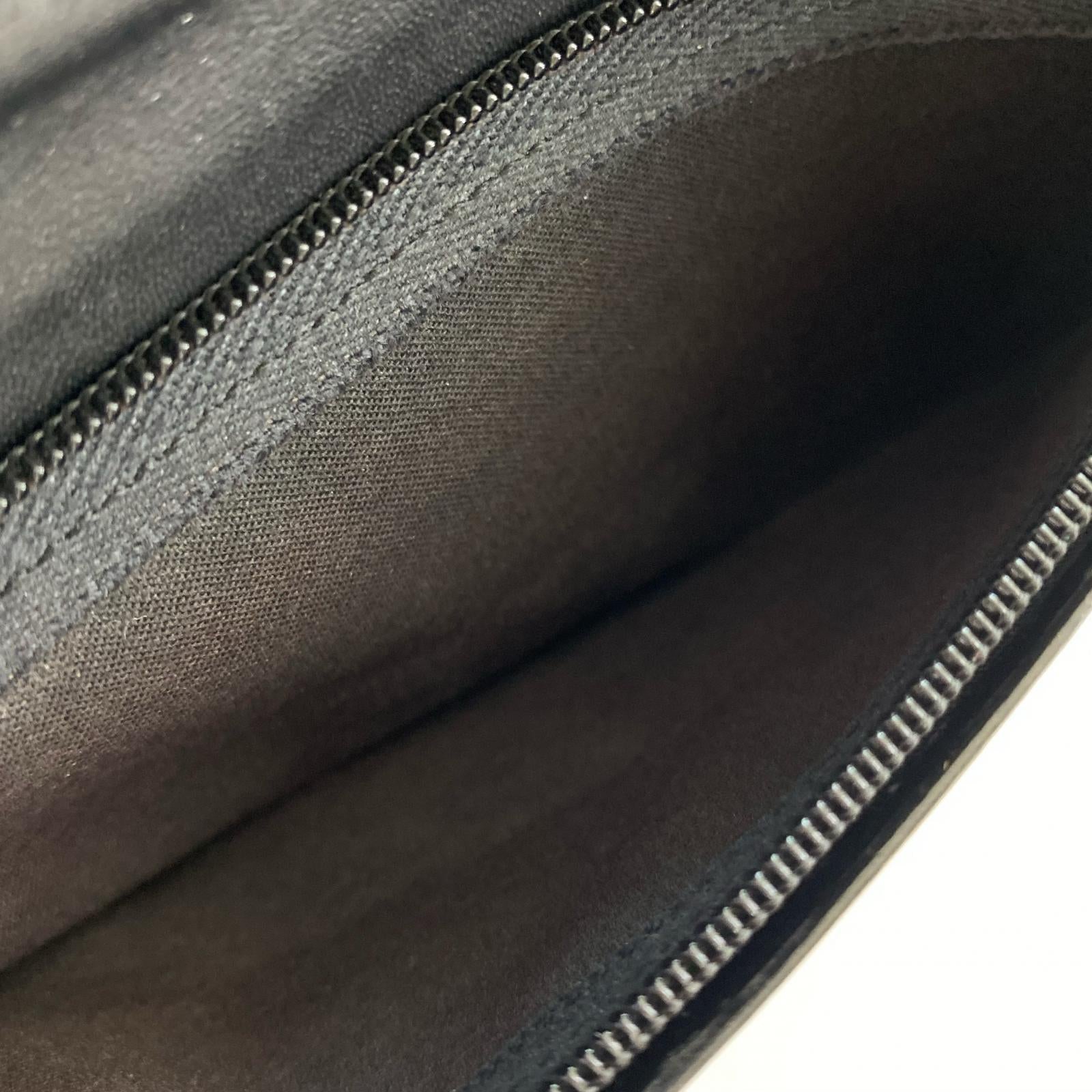 長財布 レザー二つ折り長財布 黒 ブラック