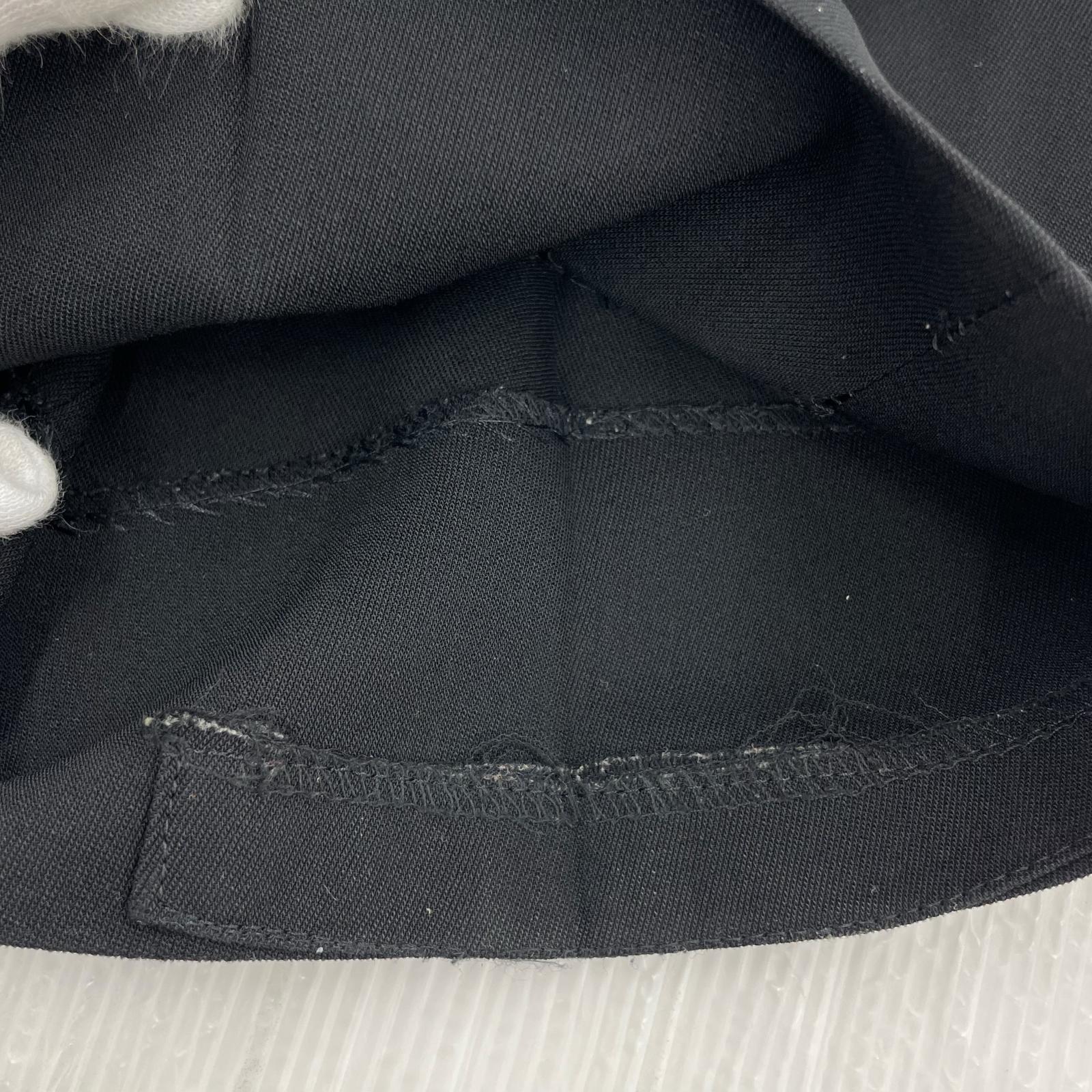 パンツ 80s Yohji Yamamoto 丸文字タグ ギャバワイドスラックス 黒 M ブラック