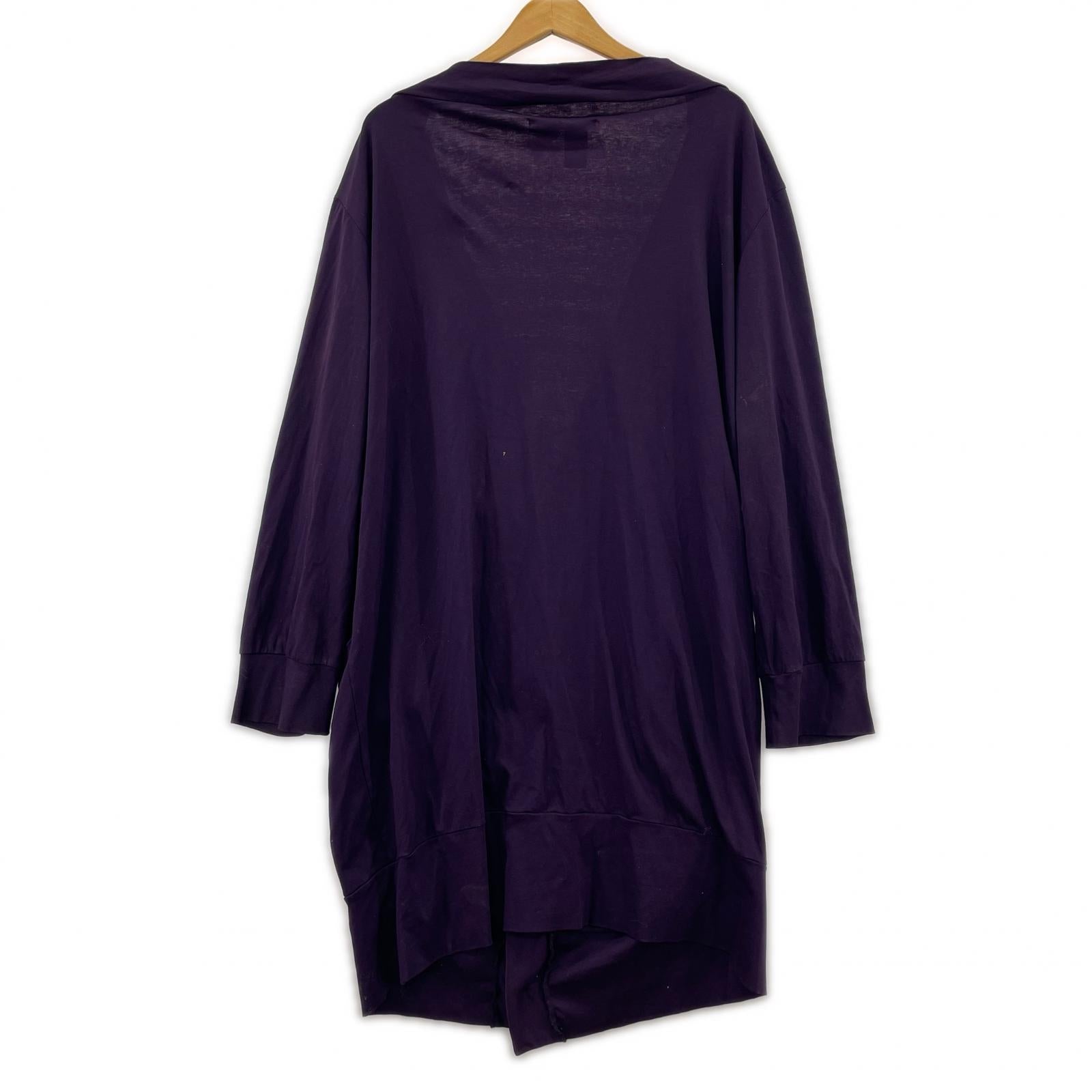 ジャケット Big Button Long Coat 紺 (S) S パープル