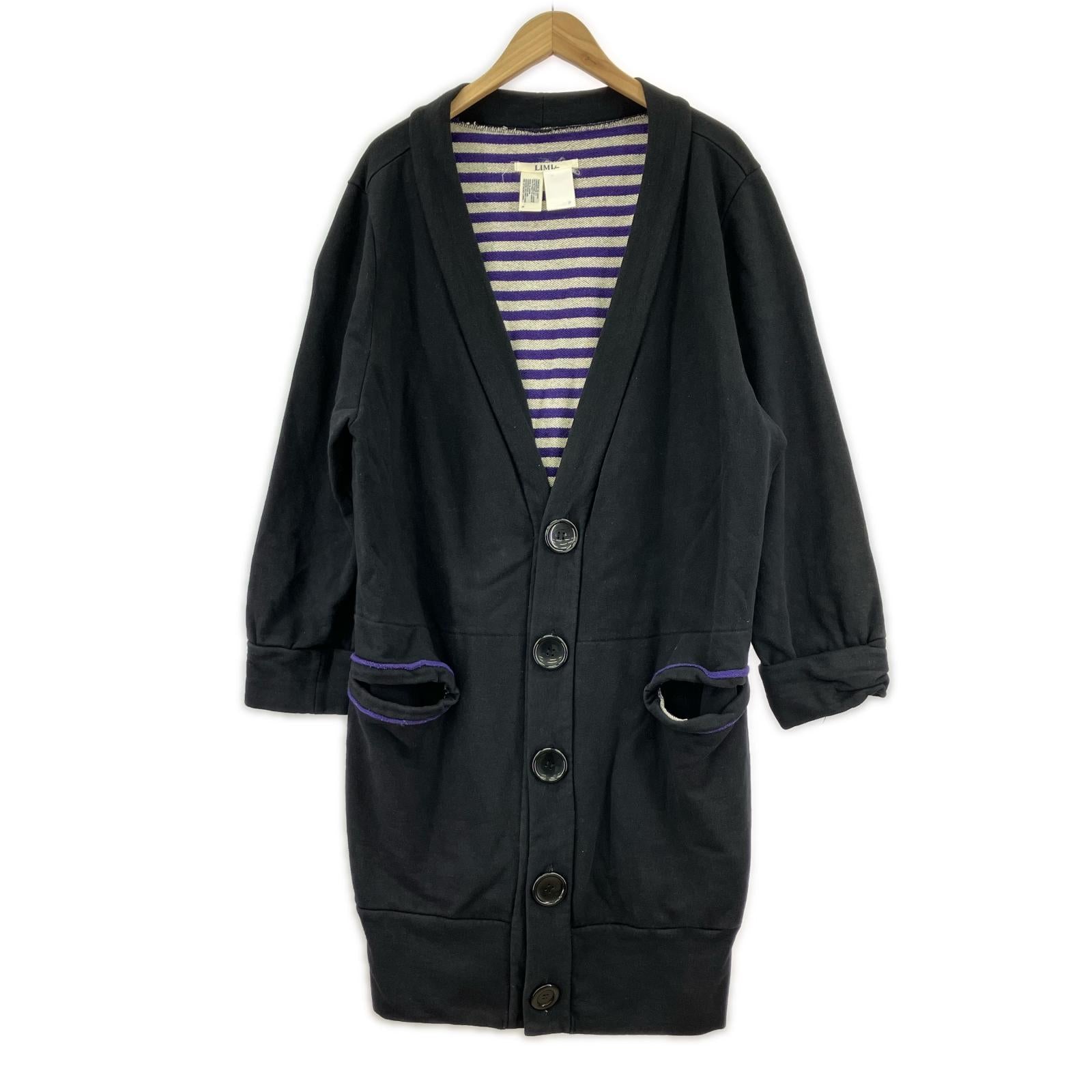 ジャケット Big Button Long Coat (S) S ブラック