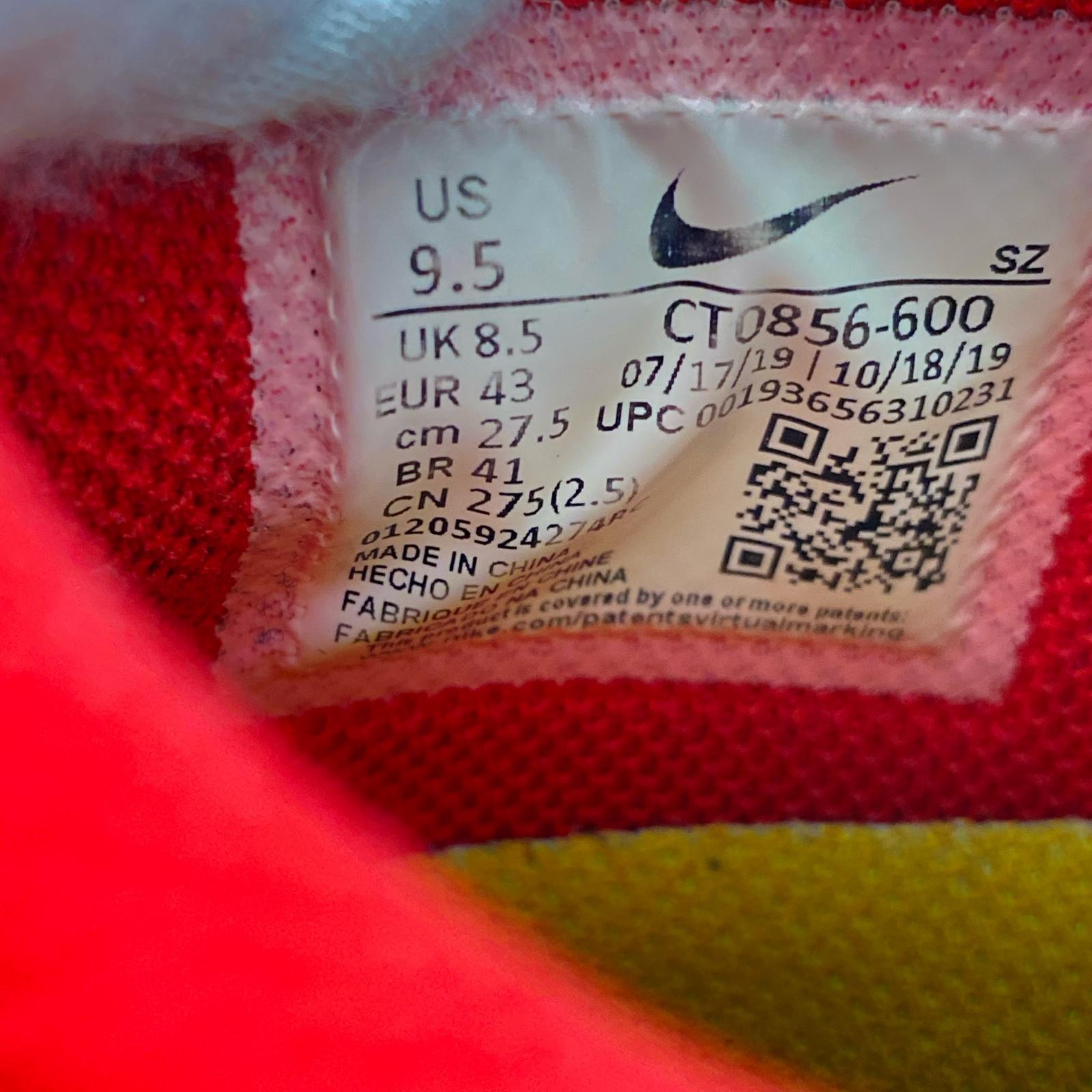 スニーカー NIKE×Off-White Dunk Low University Red 使用感有 CT0856-600 (27.5) 27.5cm (US9 1/2 UK9 EU45) レッド