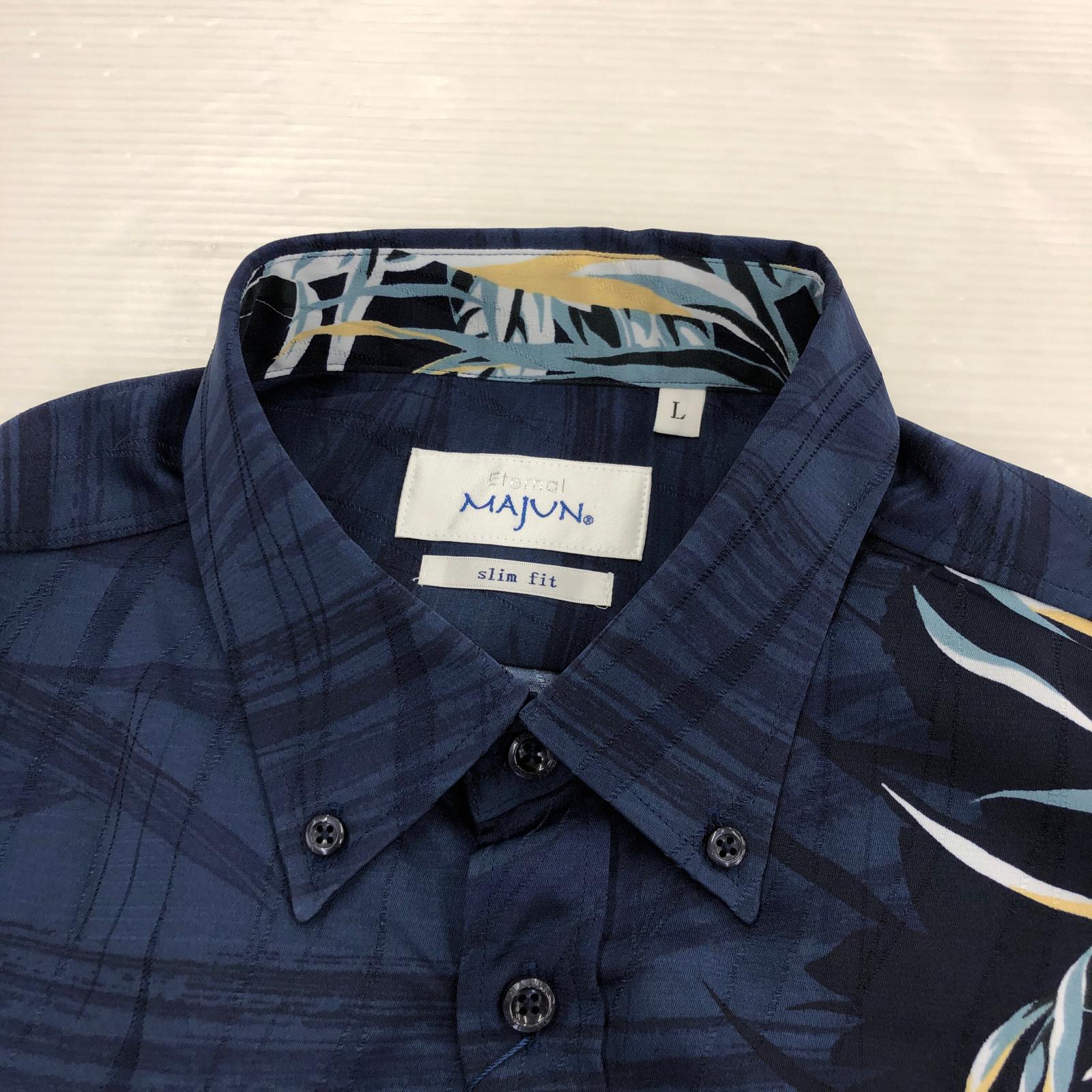 半袖シャツ MAJUN L ネイビー