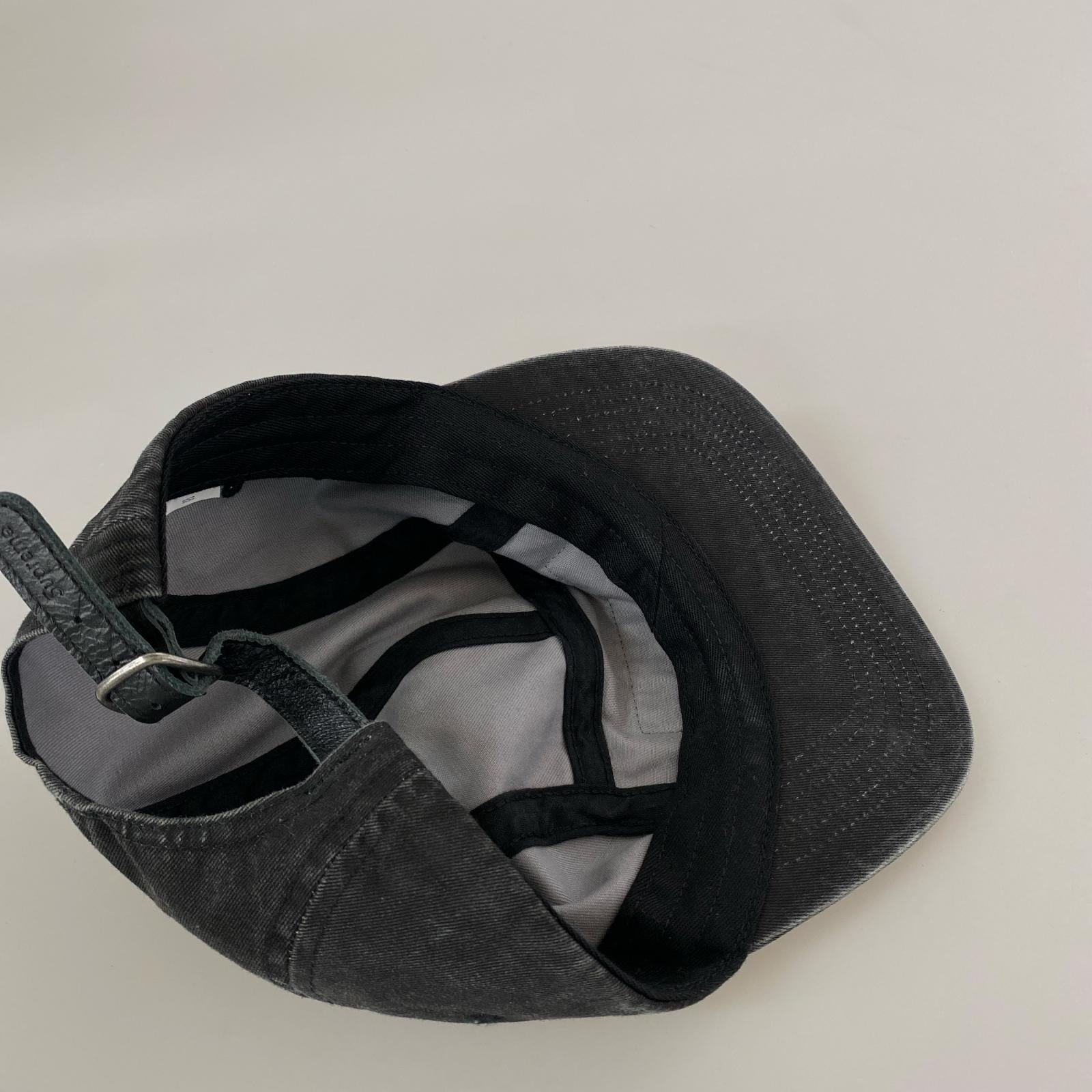 キャップ 25SS washed chino twill camp cap ブラック ブラック