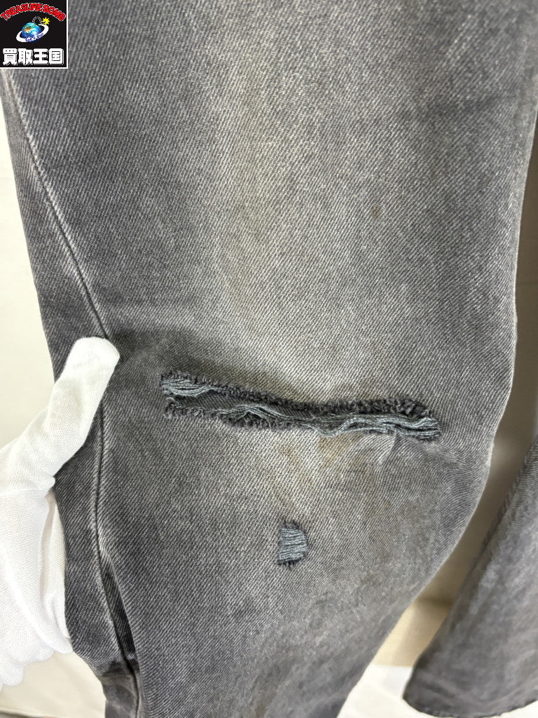 デニムパンツ 25ss/Damage Boots Cut Jeans
