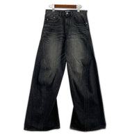 デニムパンツ NVRFRGT 3D TWISTED WIDE LEG JEENS 1 ブラック