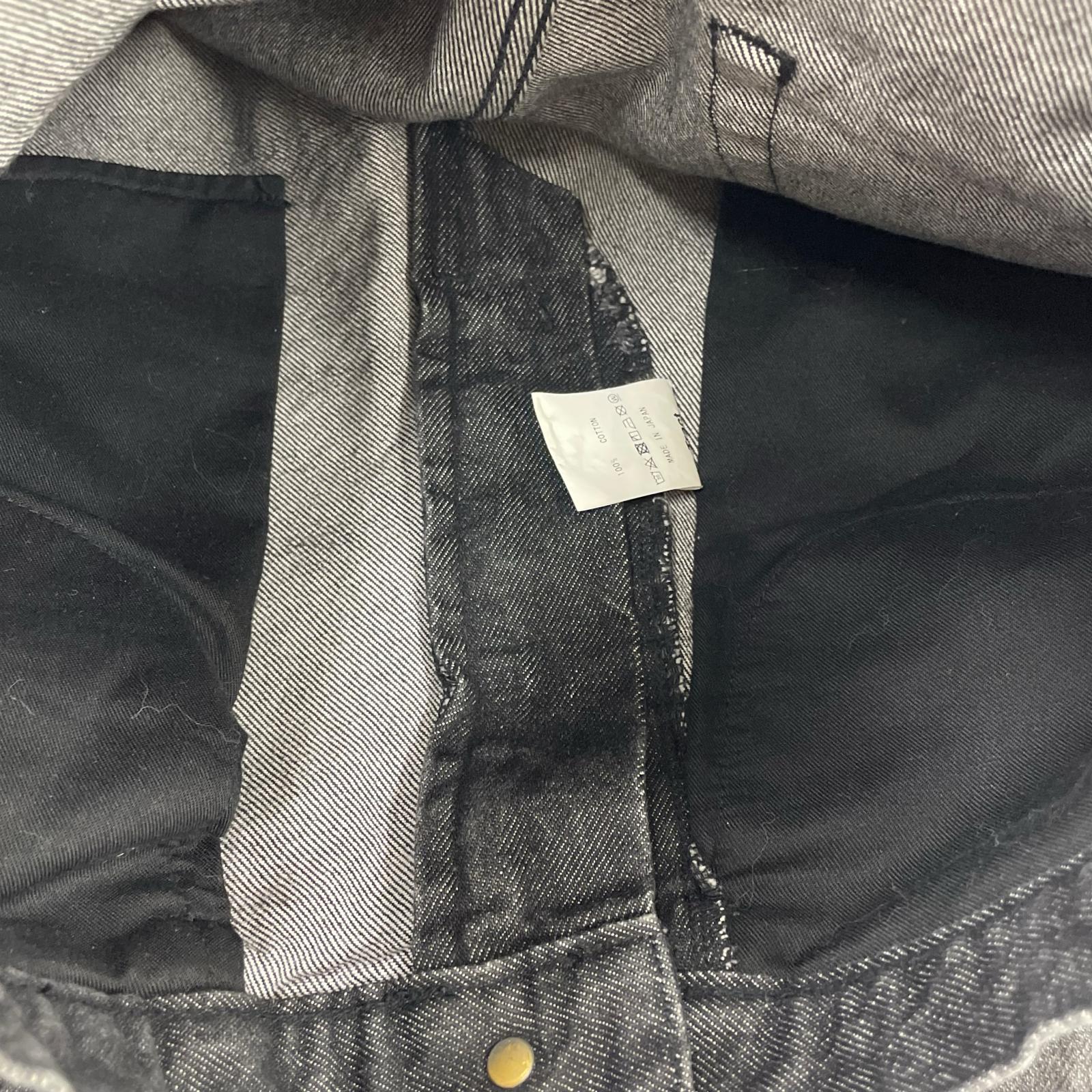 デニムパンツ NVRFRGT 3D TWISTED WIDE LEG JEENS 1 ブラック