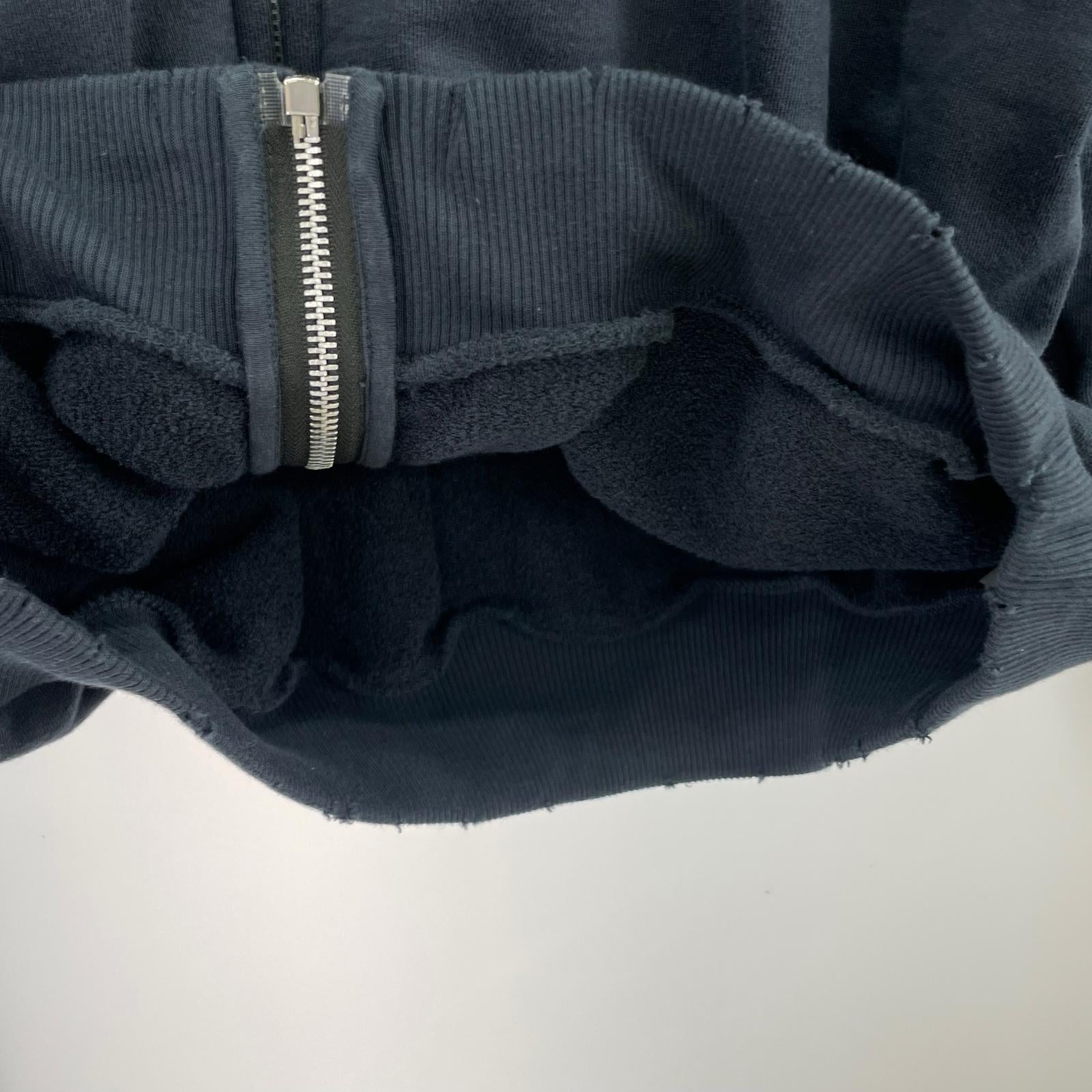 スウェット Acne Studios 25SS LOGO ZIP SWEATER S ネイビー