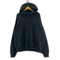 パーカー ESSENTIALS FEAR OF GOD フロッキープリントスウェット S ブラック