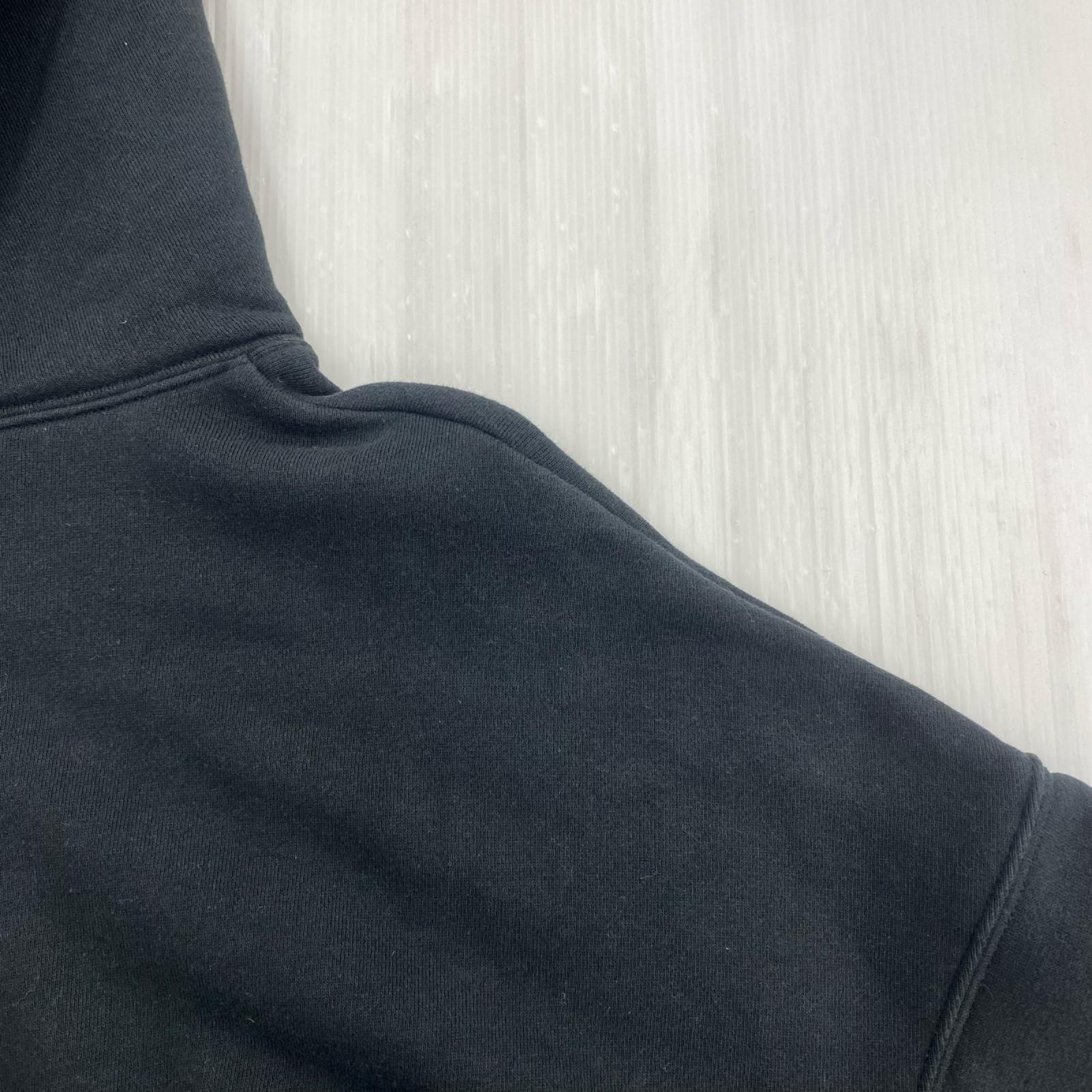パーカー ESSENTIALS FEAR OF GOD フロッキープリントスウェット S ブラック