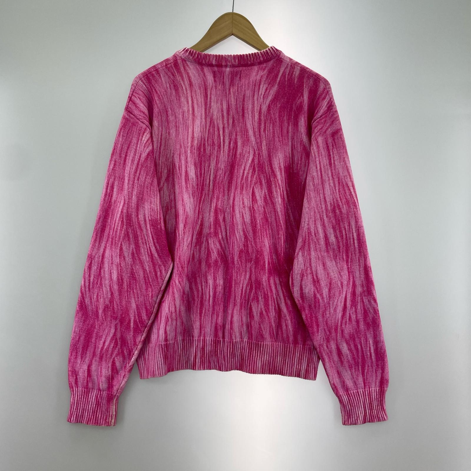 ニット Printed Fur Sweater/M M ピンク
