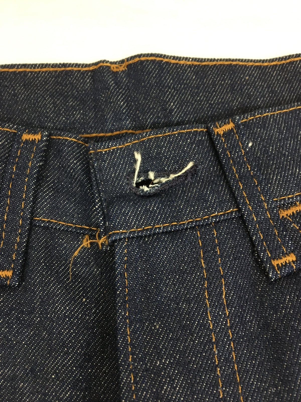 デニムパンツ 70s 646-0217 30×34 デッドストック フラッシャー付き