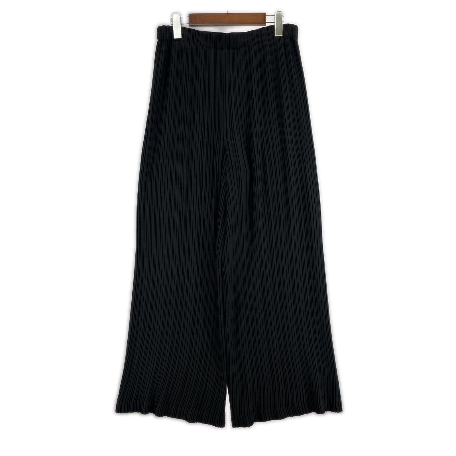 パンツ プリーツパンツ BLK S ブラック