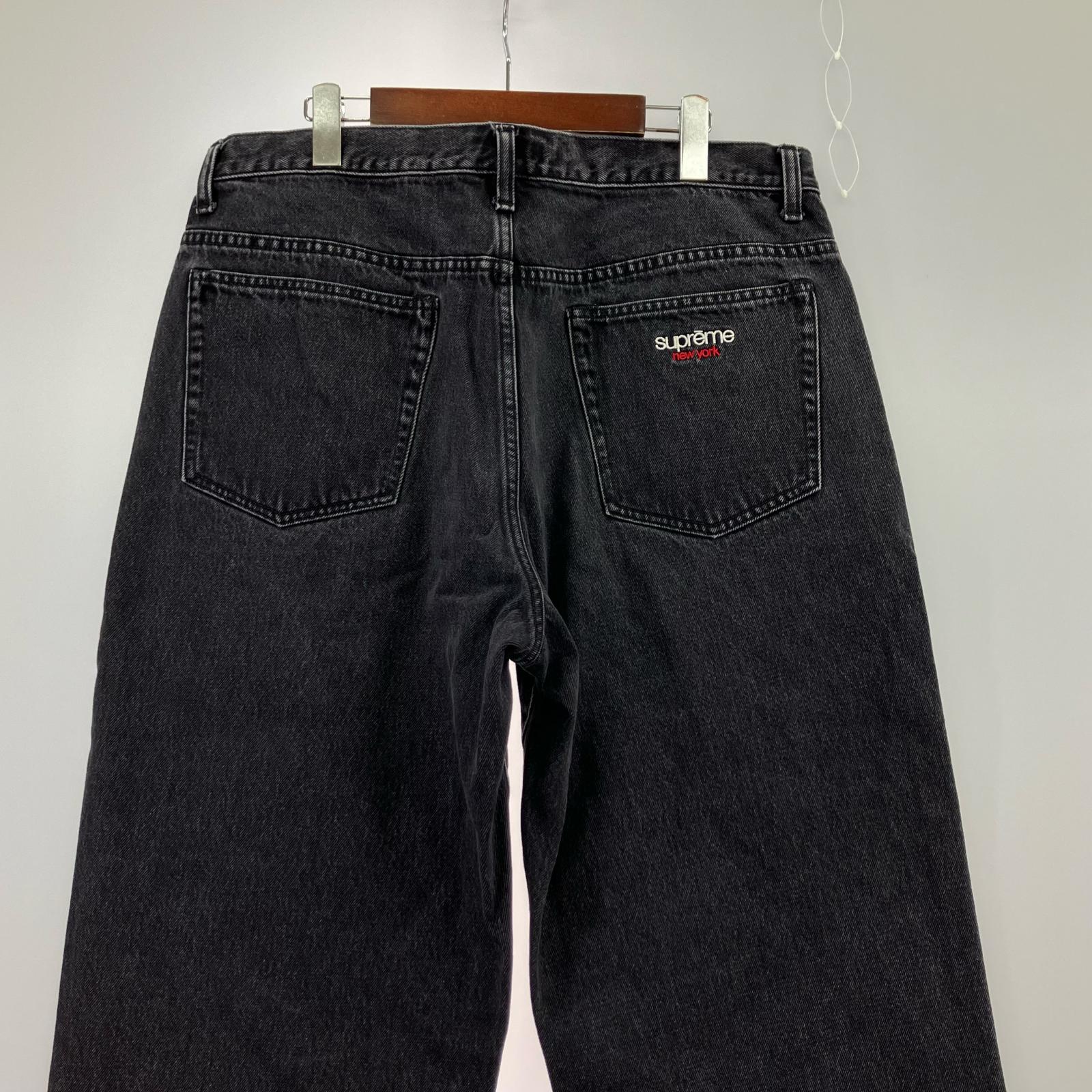 デニムパンツ 25FW Baggy Jeans ブラックデニム バギーパンツ W34 34 ブラック