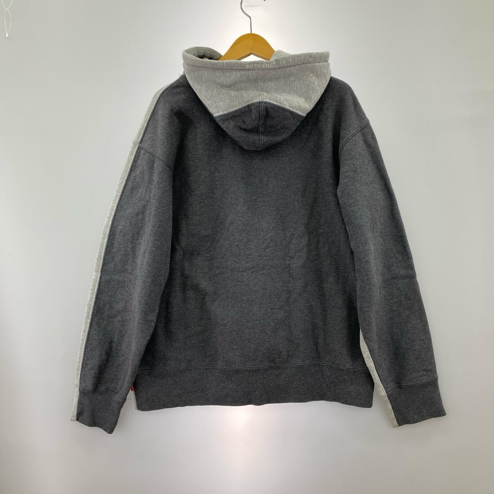 パーカー 21AW S Logo Split Hooded Sweatshirt(M) M グレー