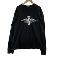 長袖Tシャツ Skull Wings L/S L ブラック