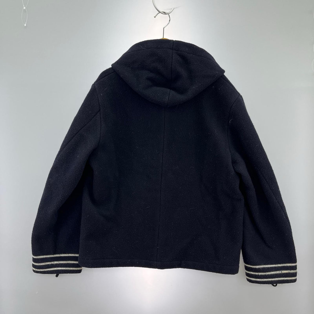 ジャケット 03AW WOOL HOODED JACKET M M ネイビー