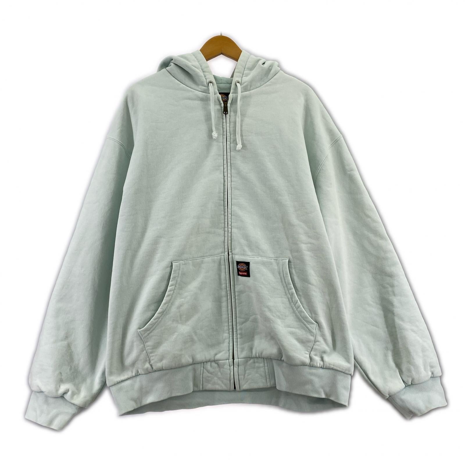 パーカー ×Dickies Quilted zip hoodie L