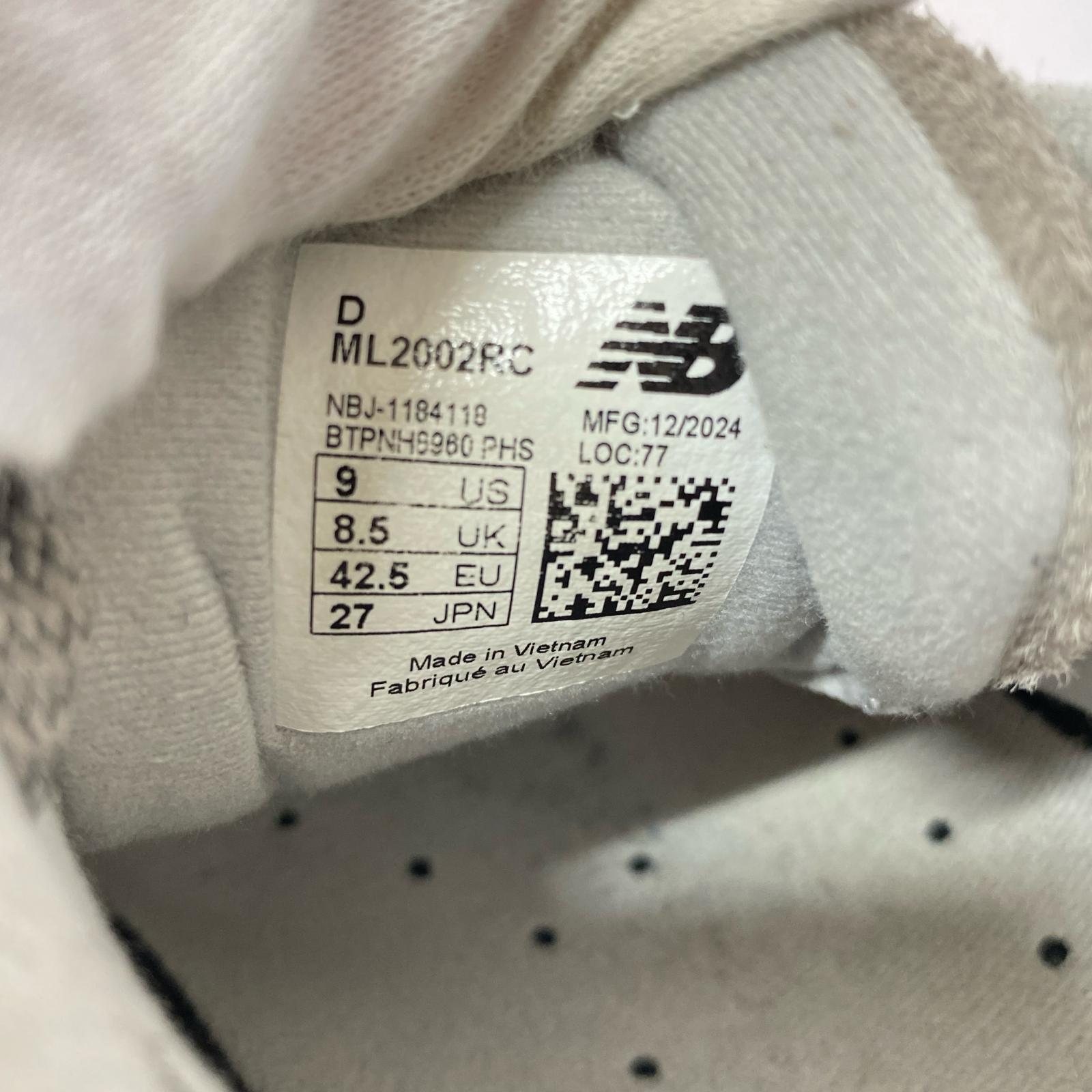 スニーカー NEW BALANCE ML2002RC Marblehead Light Aluminum (27) 27cm (US9 UK8 1/2 EU44) グレー