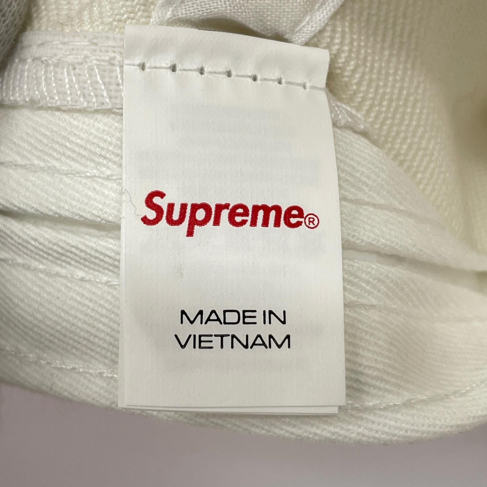 キャップ Supreme WORLD FAMOUS S Logo 6-Panel 白 ホワイト