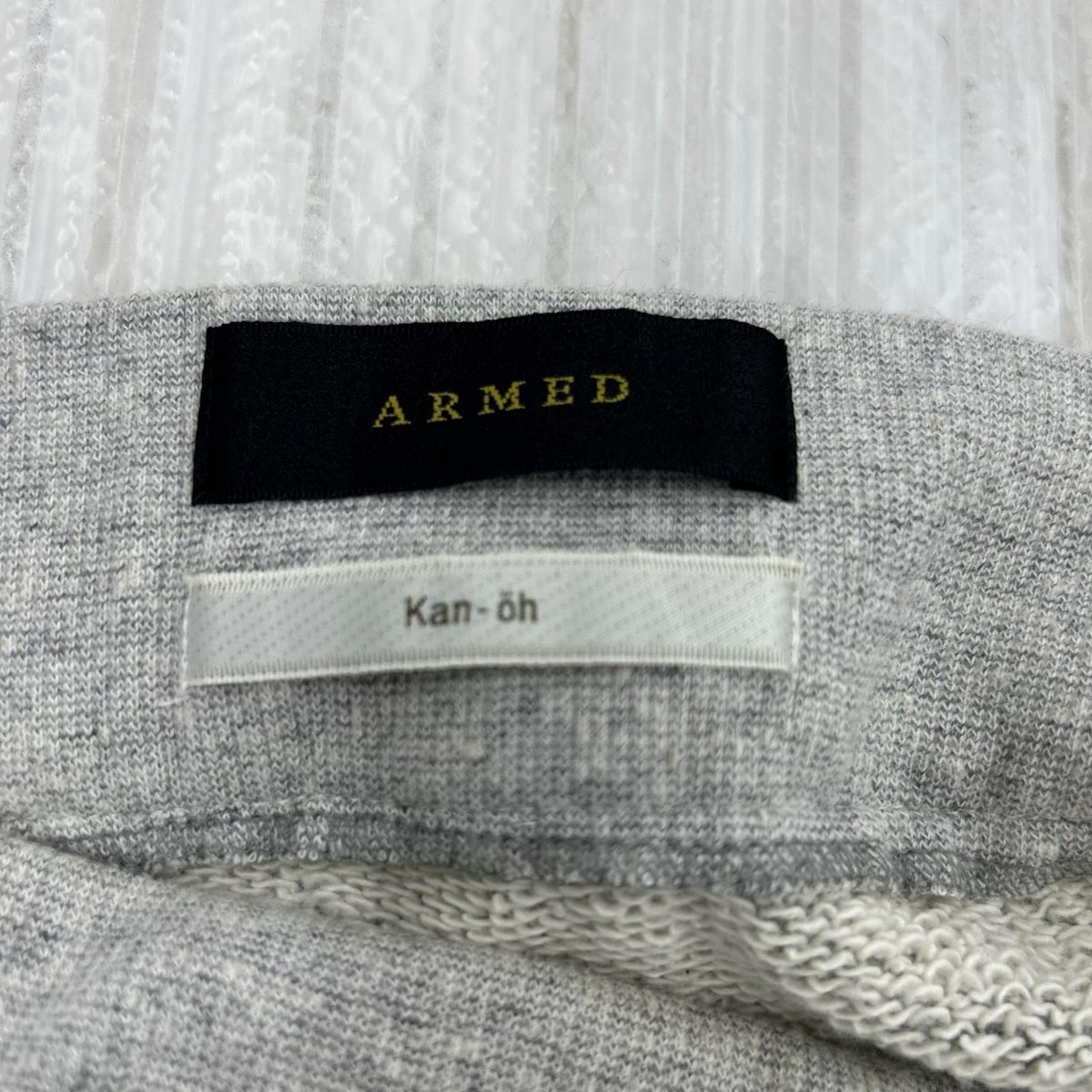 ミニスカート 切替 スウェット ミニスカート グレー 2