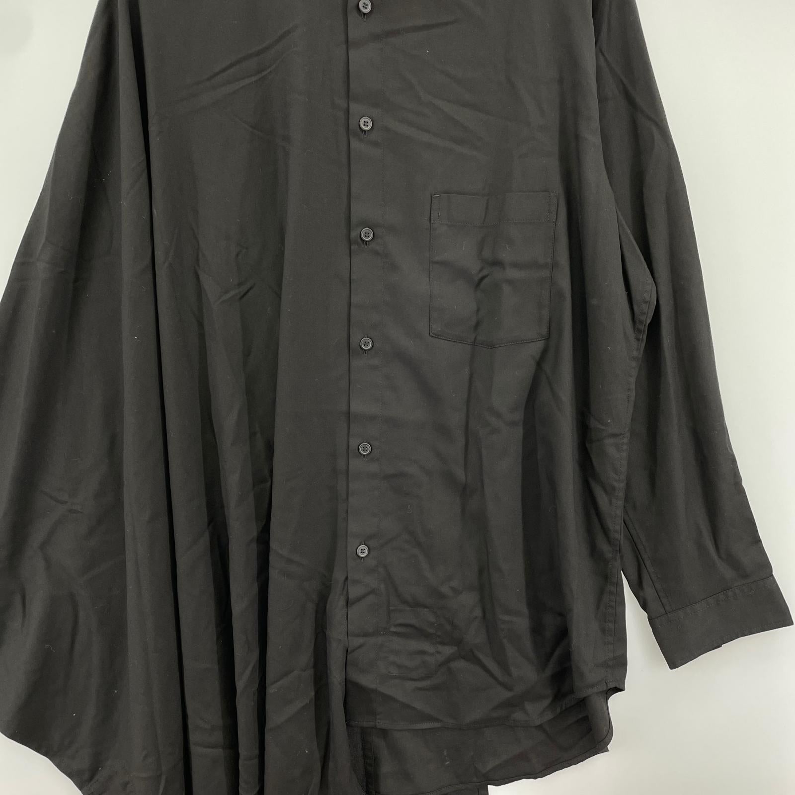 長袖シャツ Ground Y TR VIYELLA CAPE DOCKING SHIRT 3 3 ブラック