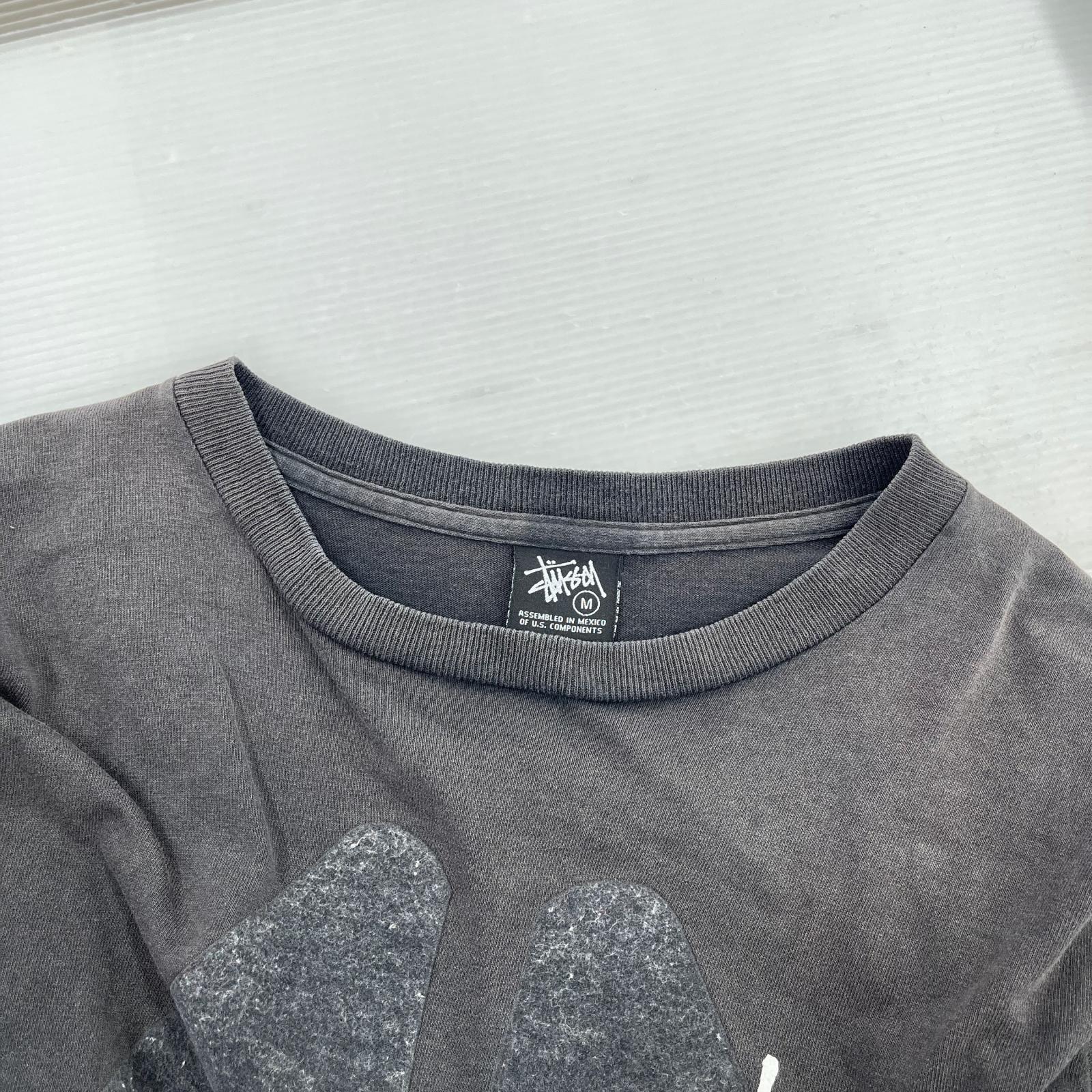 長袖Tシャツ プリントTee ブラック M M ブラック