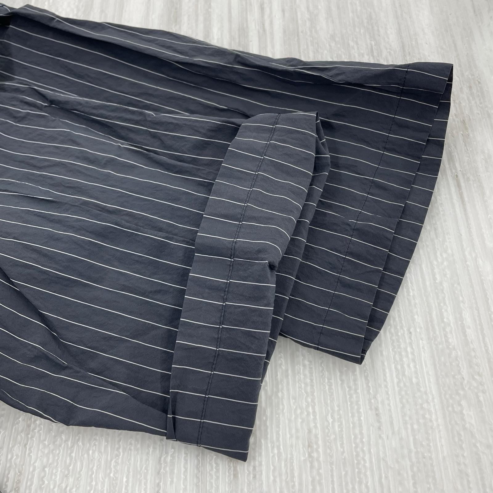 半袖シャツ YOKE 24SS NYLON STRIPE WIDE SHIRT 2 グレー グレー