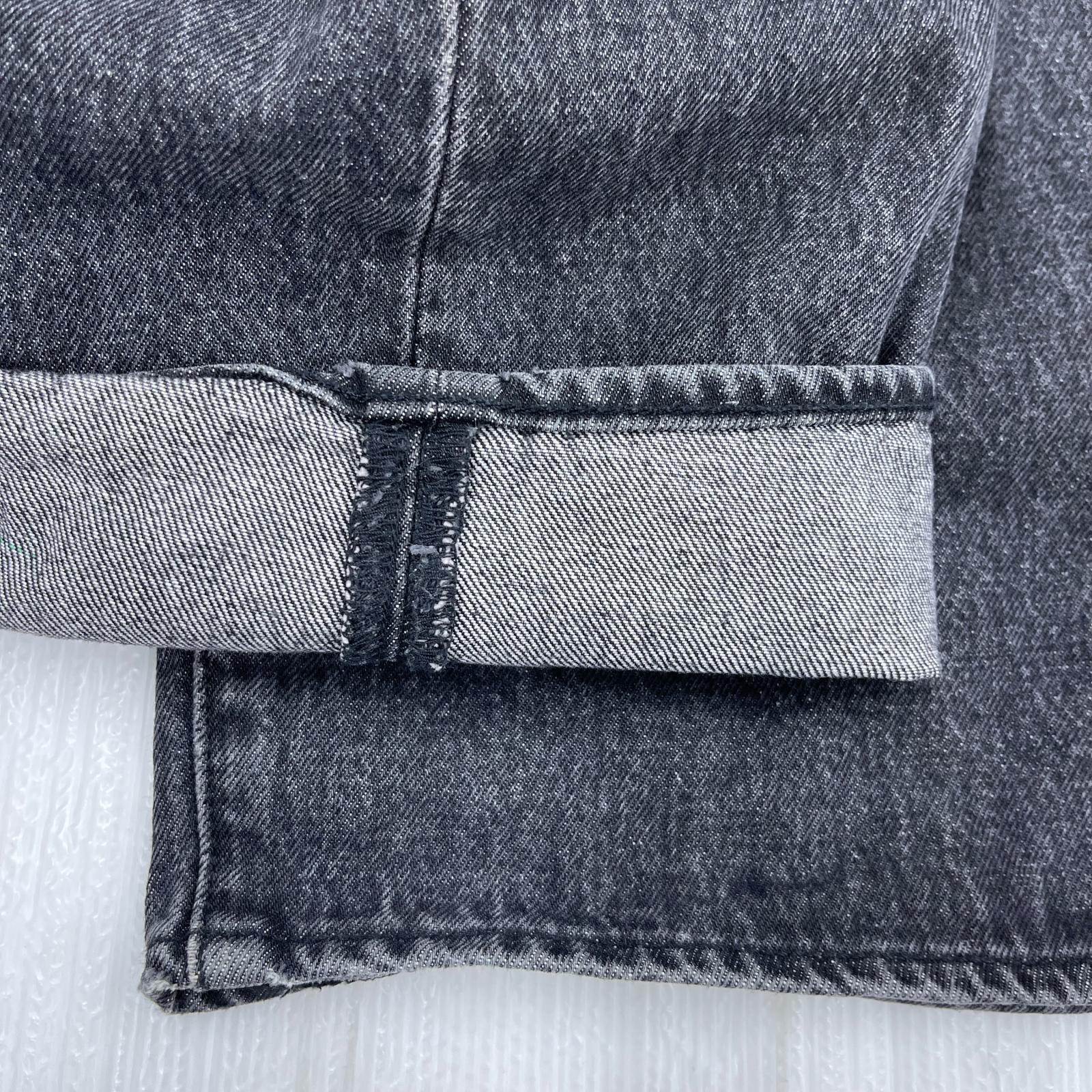 デニムパンツ 25ss プリントデニム W36 36 ブラック