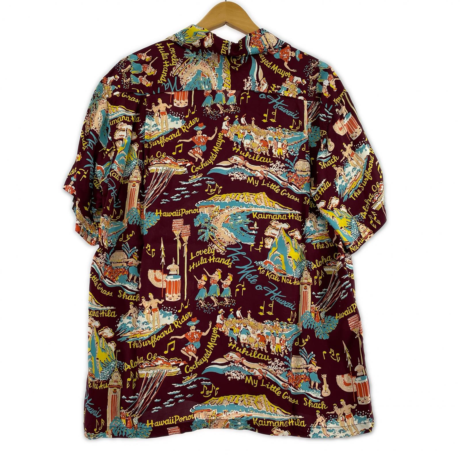半袖シャツ SS39226 復刻 アロハシャツ レッド M M