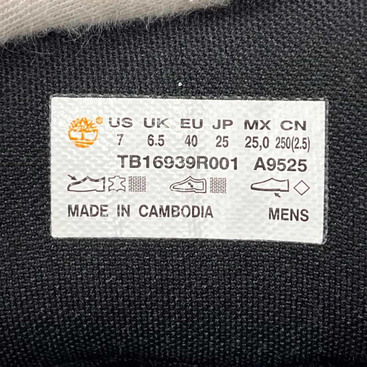 ブーツ TB1639R 001 25cm 25cm (US7 UK6 1/2 EU40) ブラック