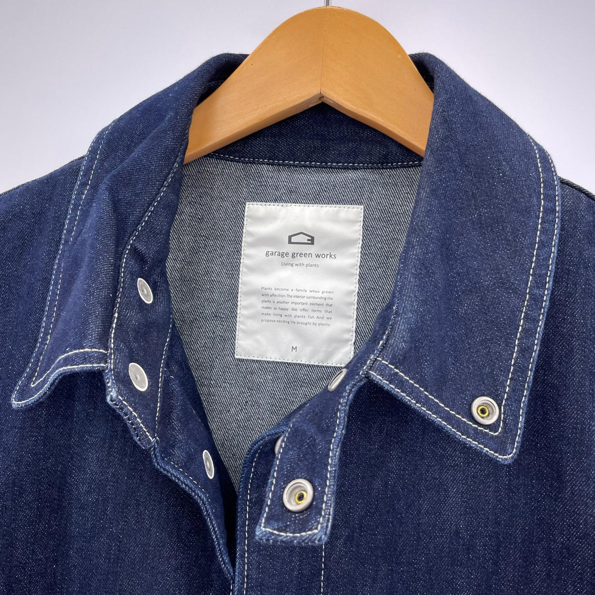 ジャケット garage green works デニムカバーオール (M) M ネイビー
