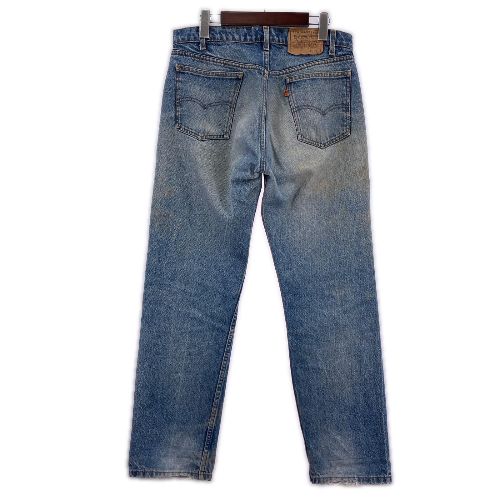 デニムパンツ Levi's USA製 505-0217 オレンジタブ 34 ブルー